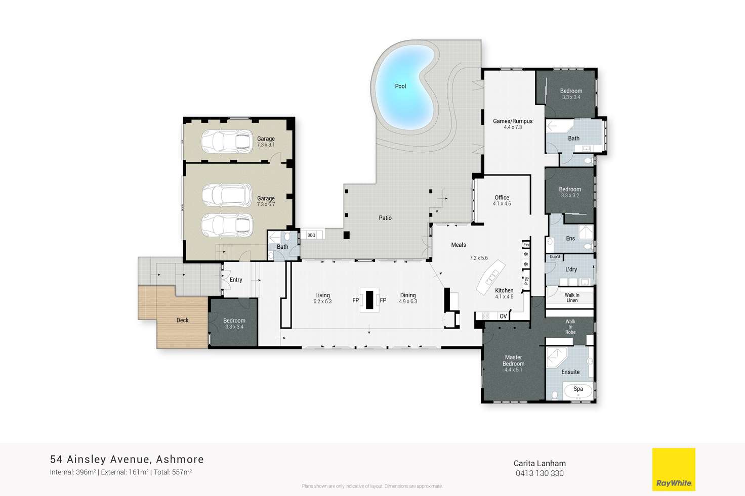 Floorplan of Homely house listing, 54 Ainsley Avenue, Ashmore QLD 4214