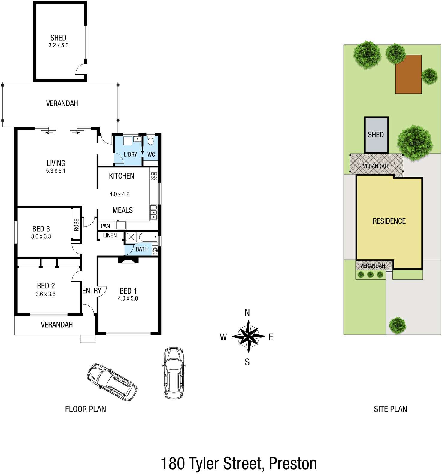 Floorplan of Homely house listing, 180 Tyler Street, Preston VIC 3072