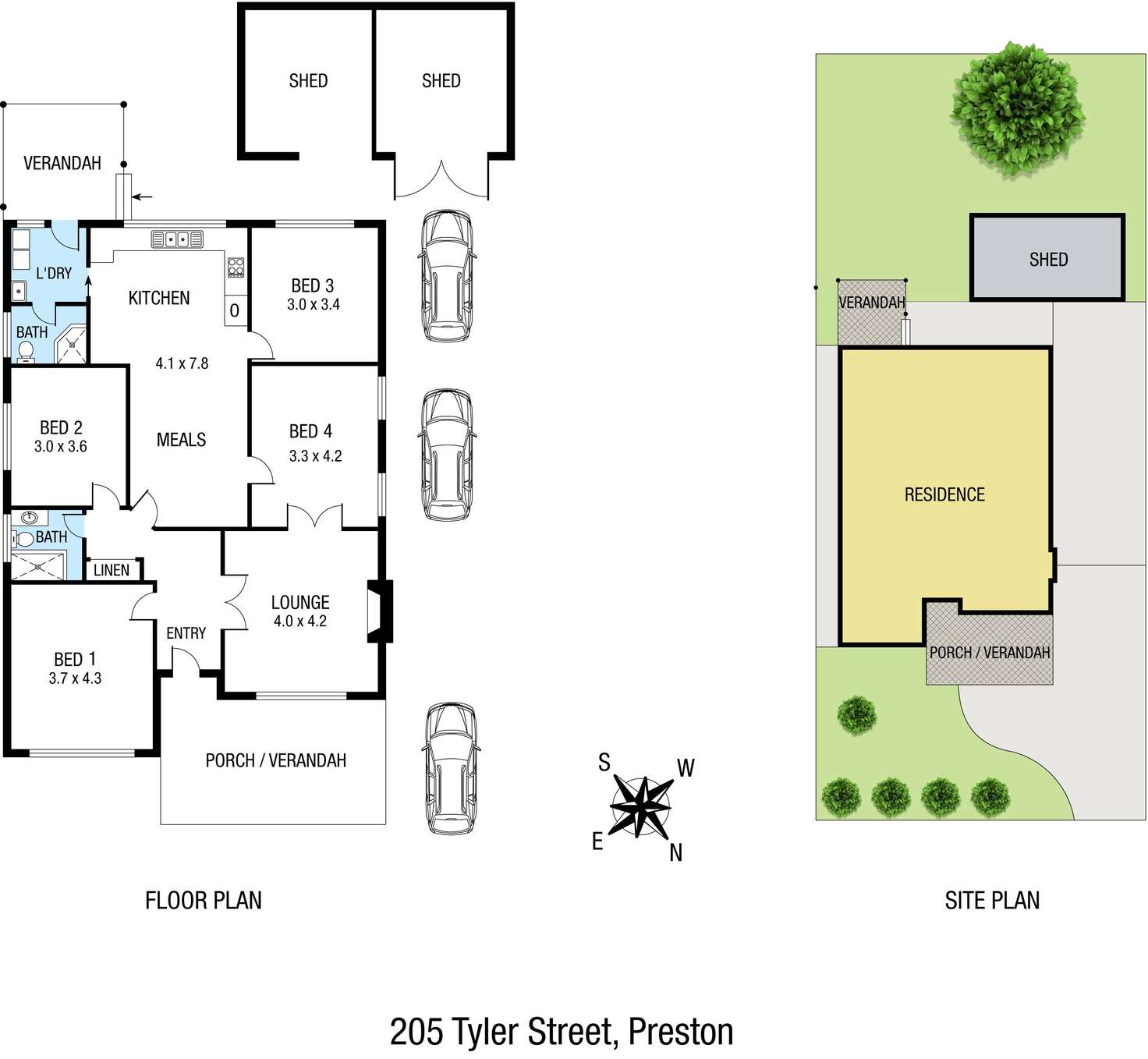 Floorplan of Homely house listing, 205 Tyler Street, Preston VIC 3072