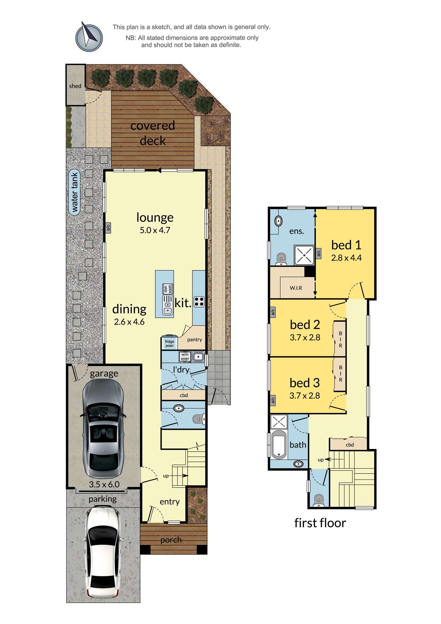 Floorplan of Homely townhouse listing, 2/5 Crinan Street, Kilsyth VIC 3137