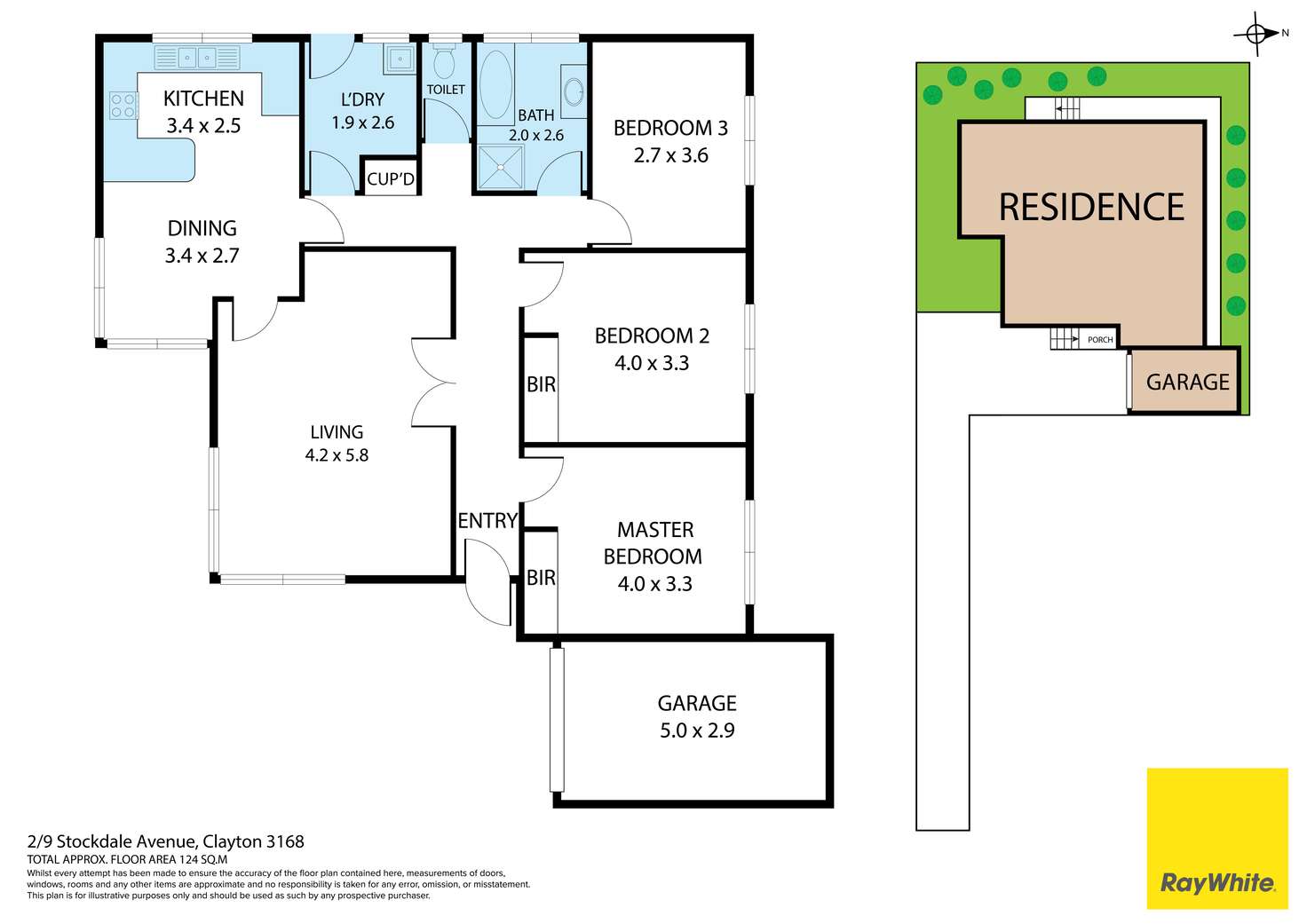 Floorplan of Homely house listing, 9 Stockdale Avenue, Clayton VIC 3168