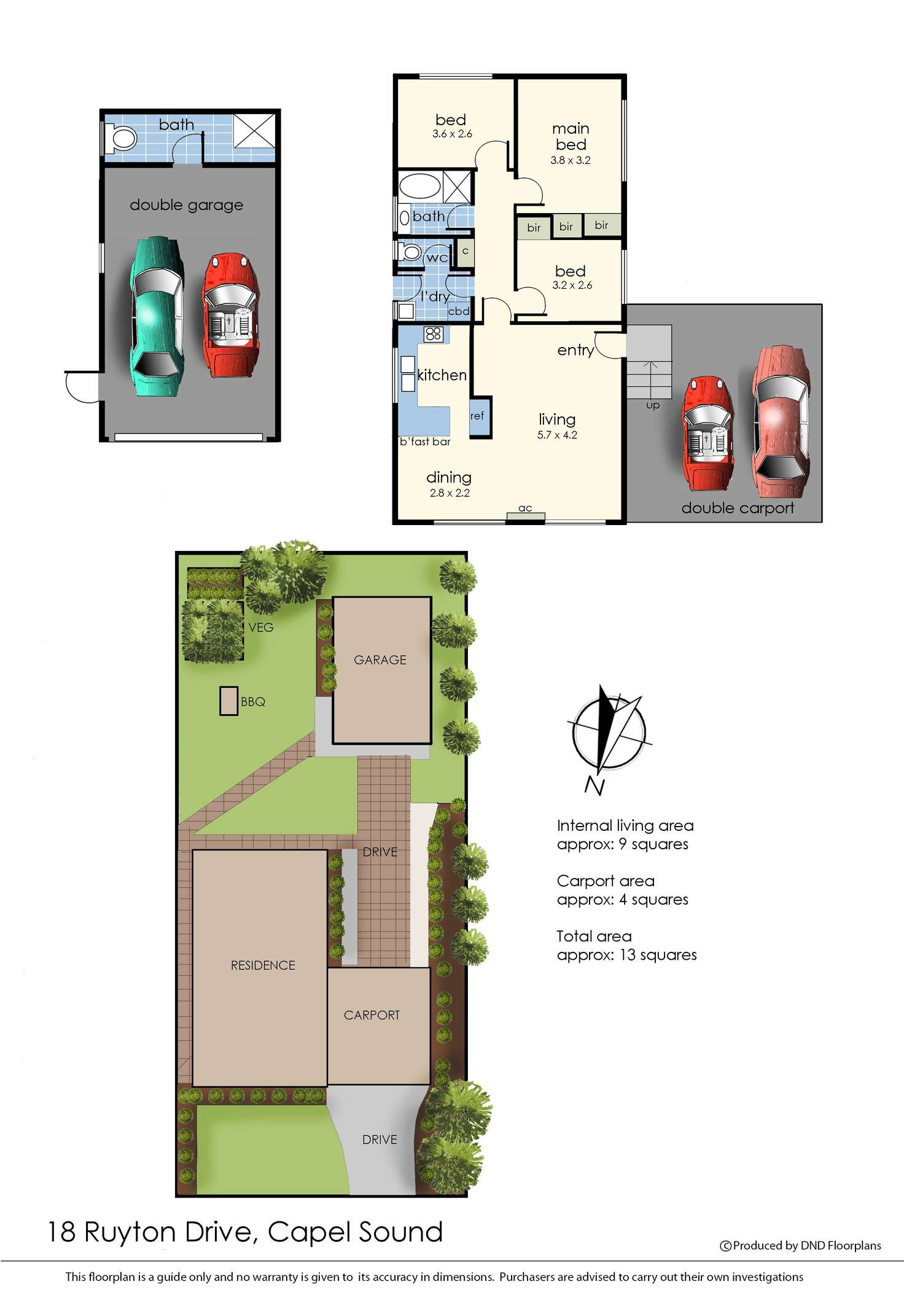 Floorplan of Homely house listing, 18 Ruyton Drive, Capel Sound VIC 3940