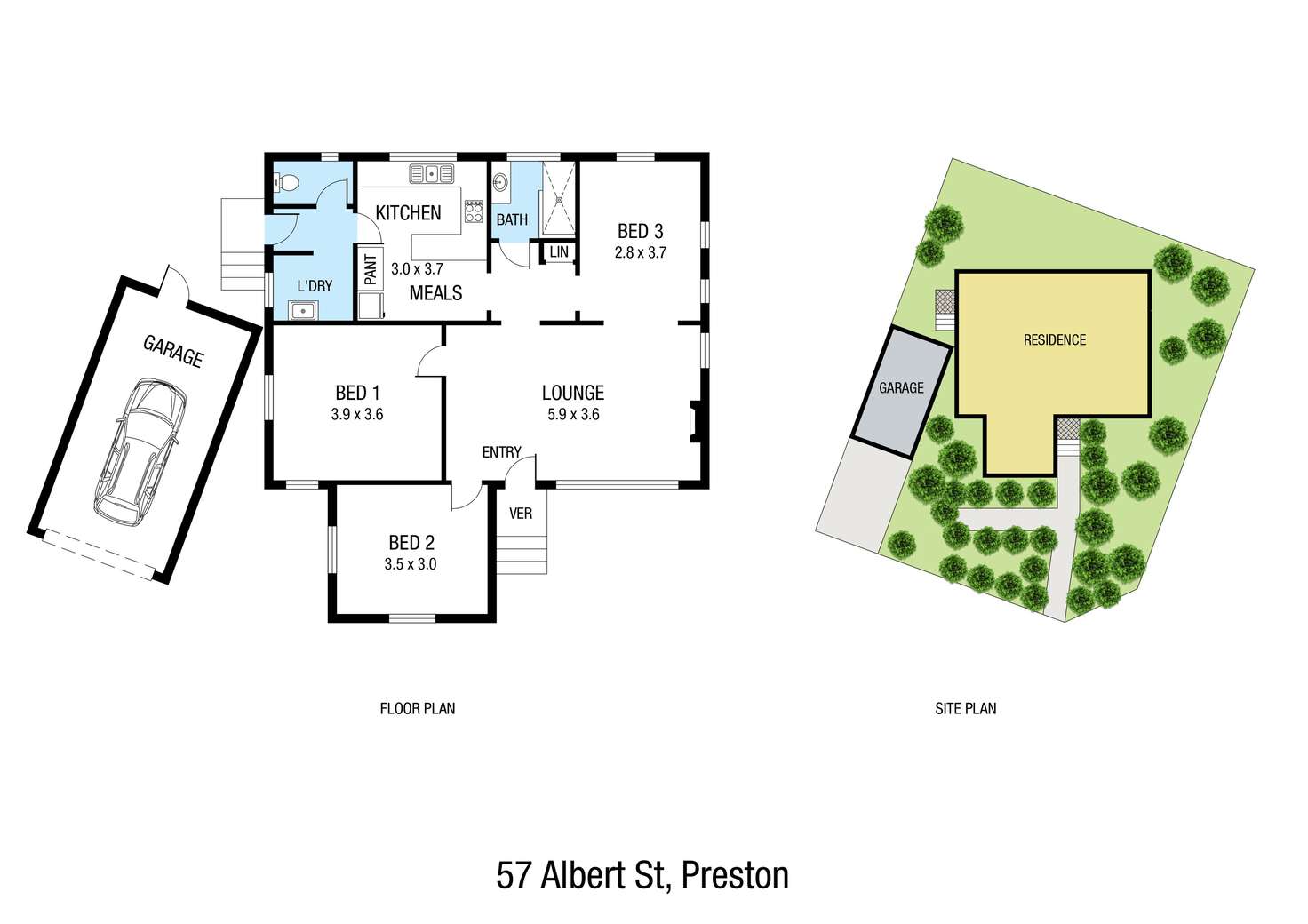 Floorplan of Homely house listing, 57 Albert Street, Preston VIC 3072