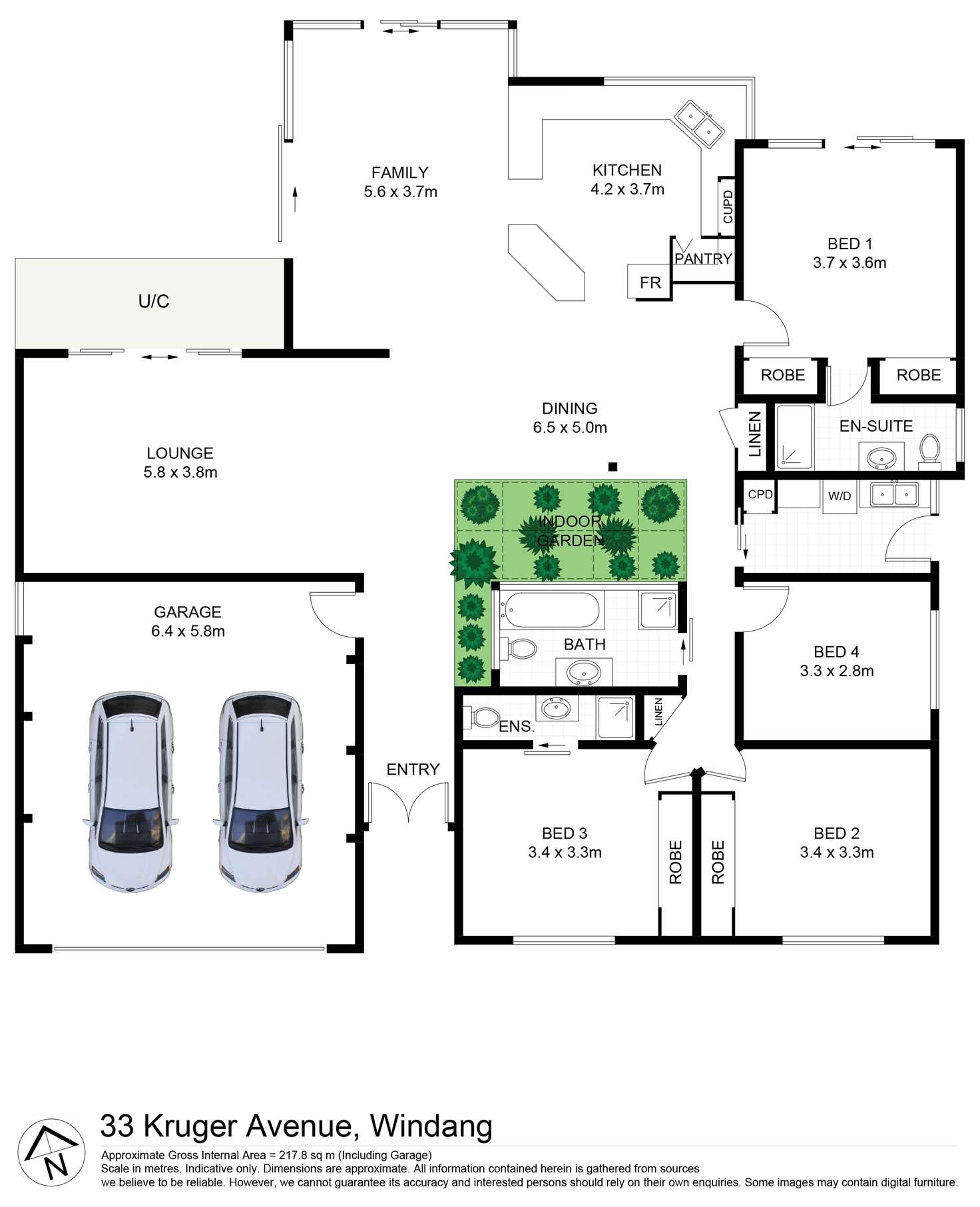 Floorplan of Homely house listing, 33 Kruger Avenue, Windang NSW 2528