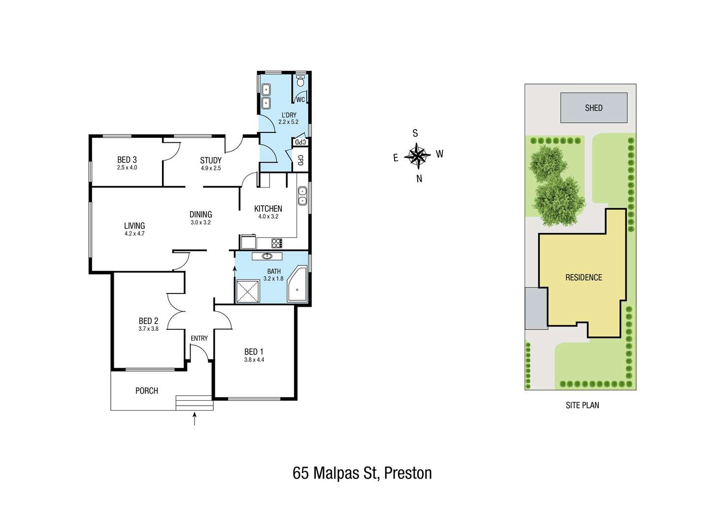 Floorplan of Homely house listing, 65 Malpas Street, Preston VIC 3072