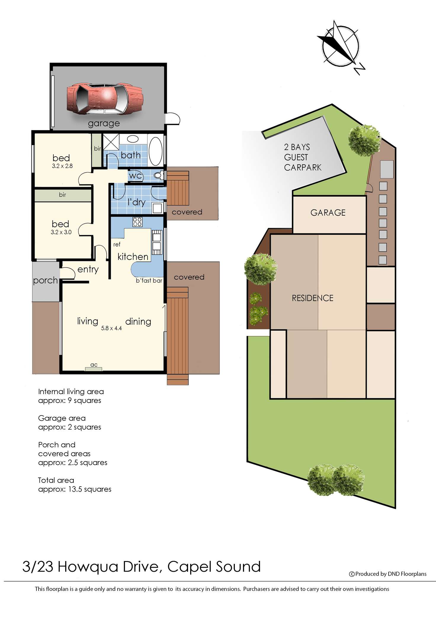 Floorplan of Homely unit listing, 3/23 Howqua Drive, Capel Sound VIC 3940