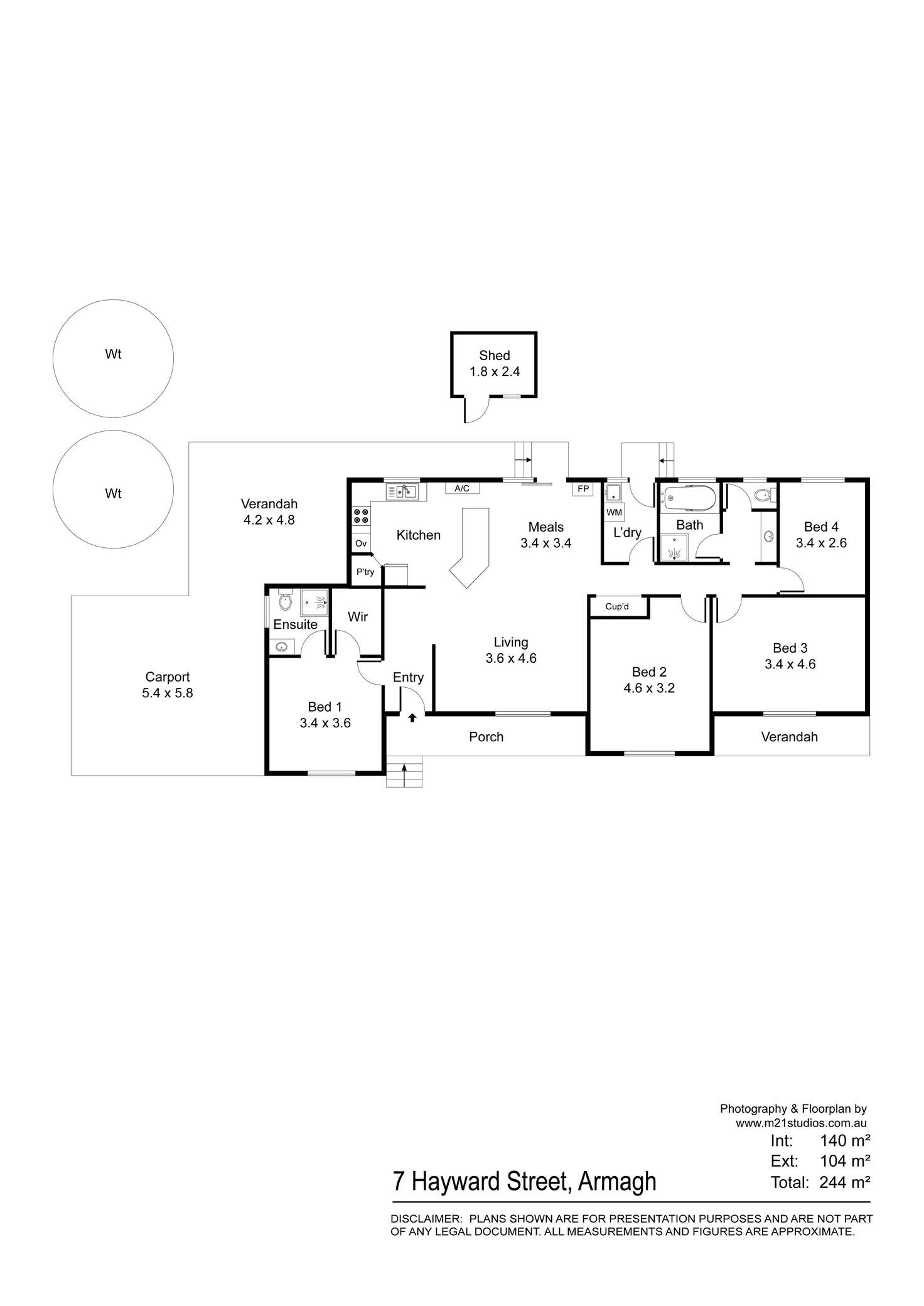 Floorplan of Homely house listing, 7 Hayward Street, Armagh SA 5453