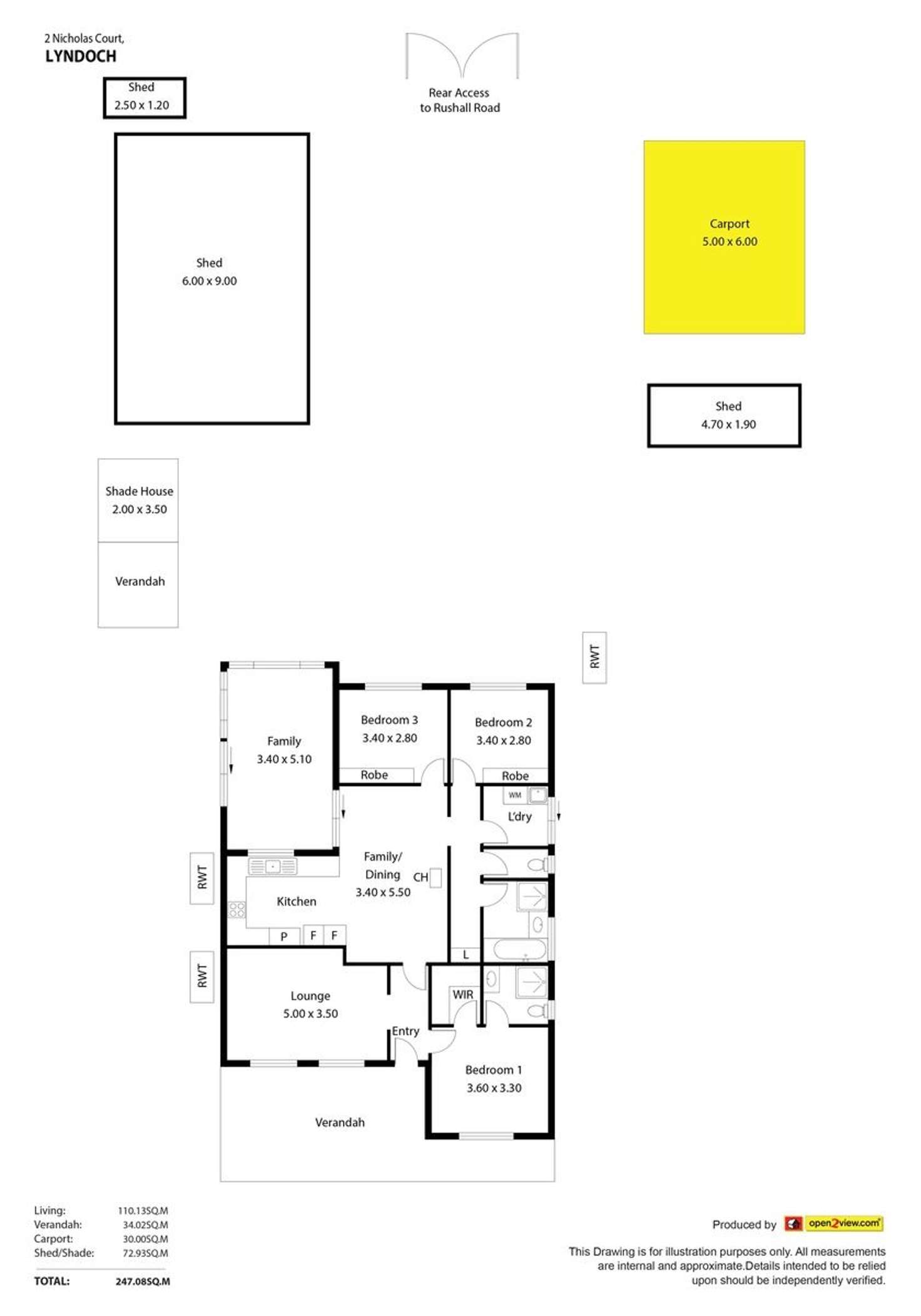 Floorplan of Homely house listing, 2 Nicholas Court, Lyndoch SA 5351