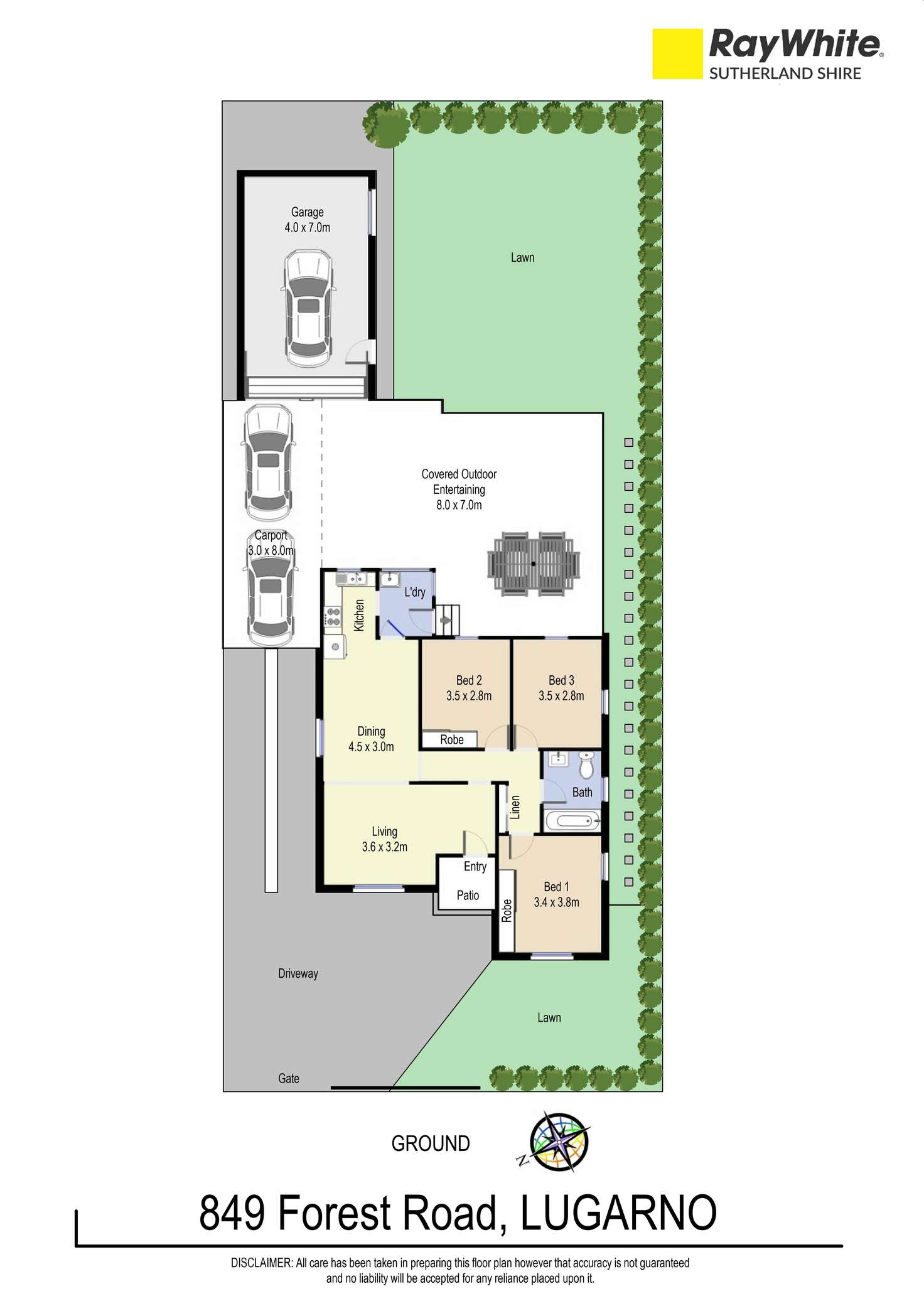 Floorplan of Homely house listing, 849 Forest Road, Lugarno NSW 2210