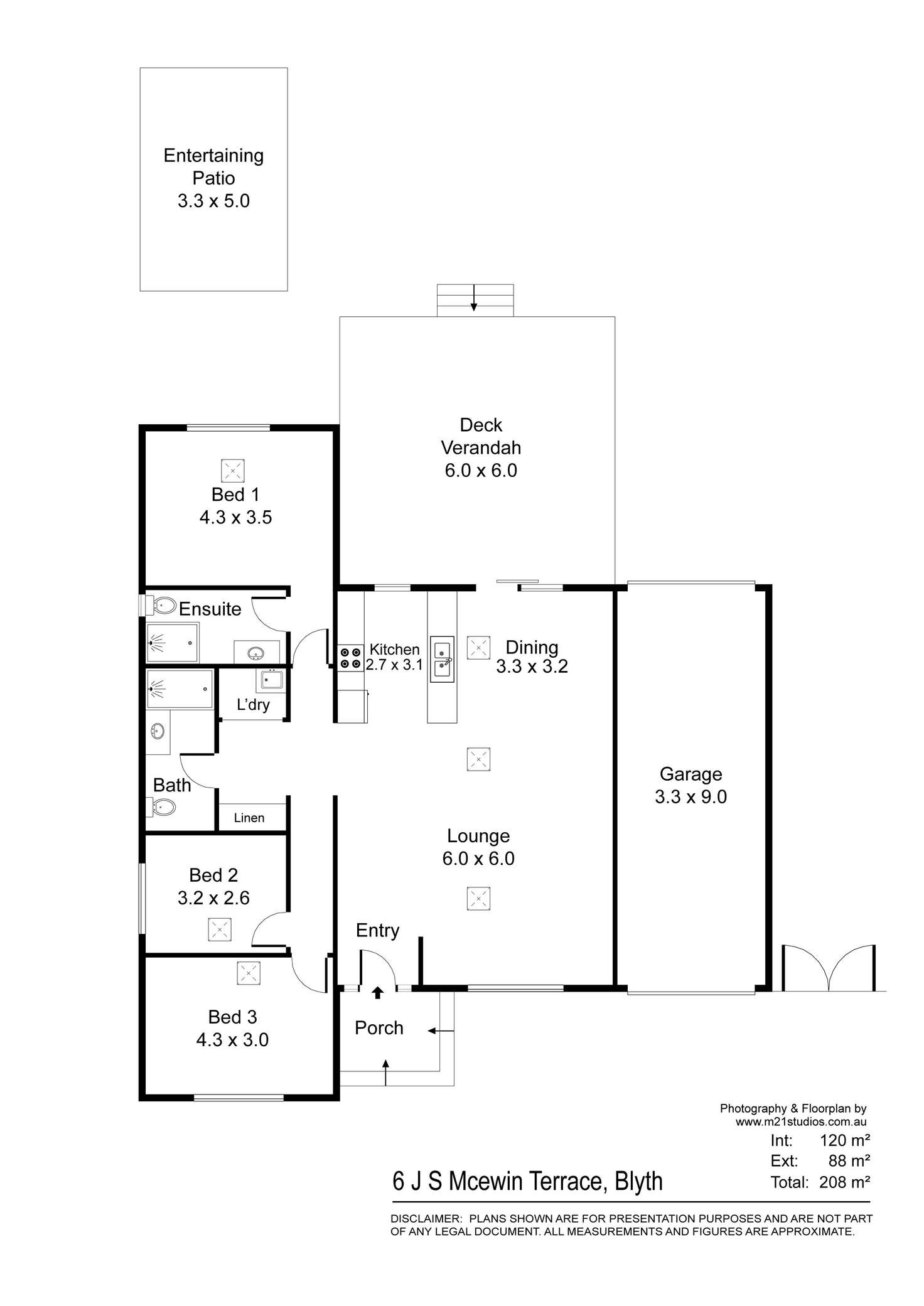 Floorplan of Homely house listing, 6 J S Mcewin Terrace, Blyth SA 5462