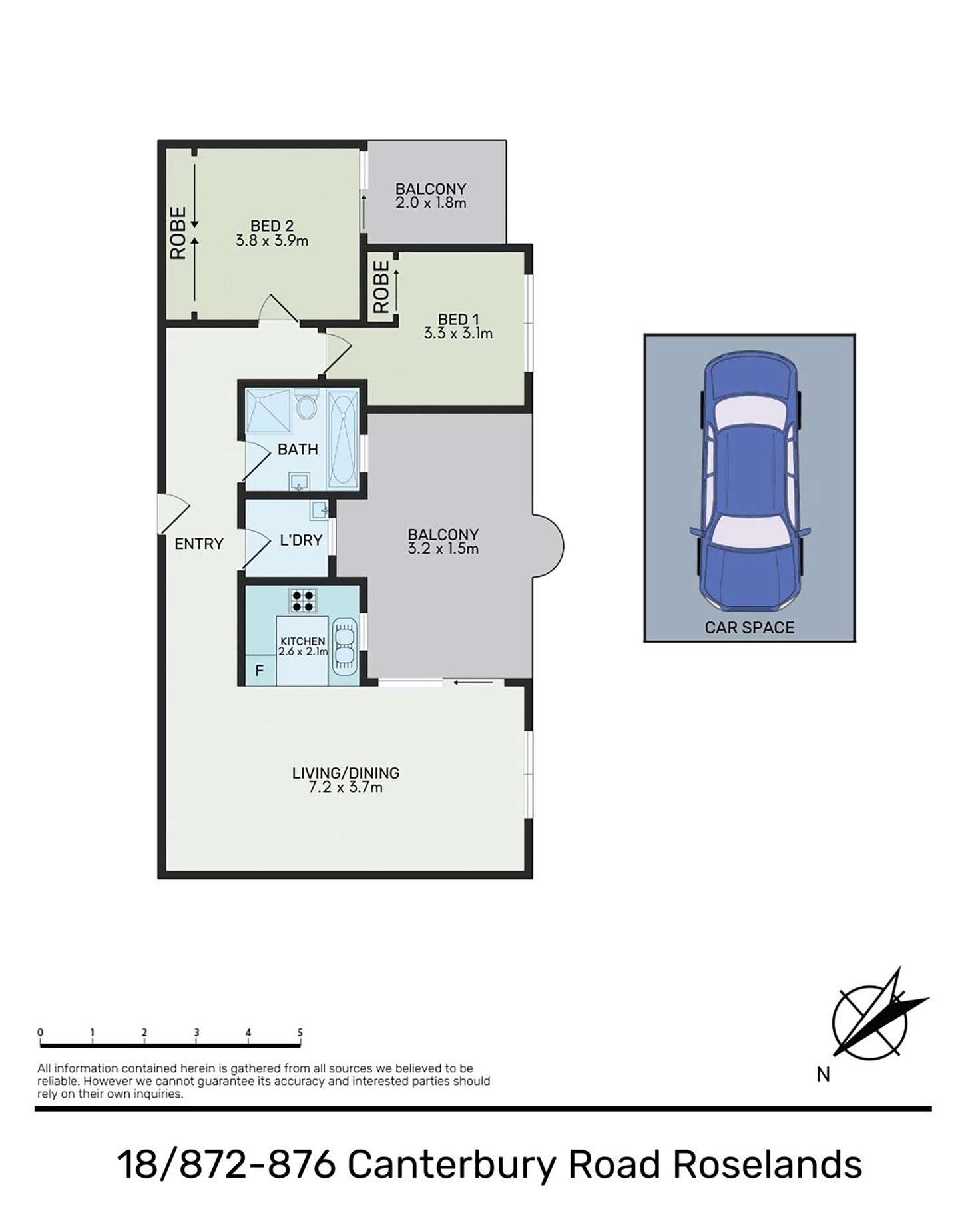 Floorplan of Homely unit listing, 18/872-876 Canterbury Road, Roselands NSW 2196
