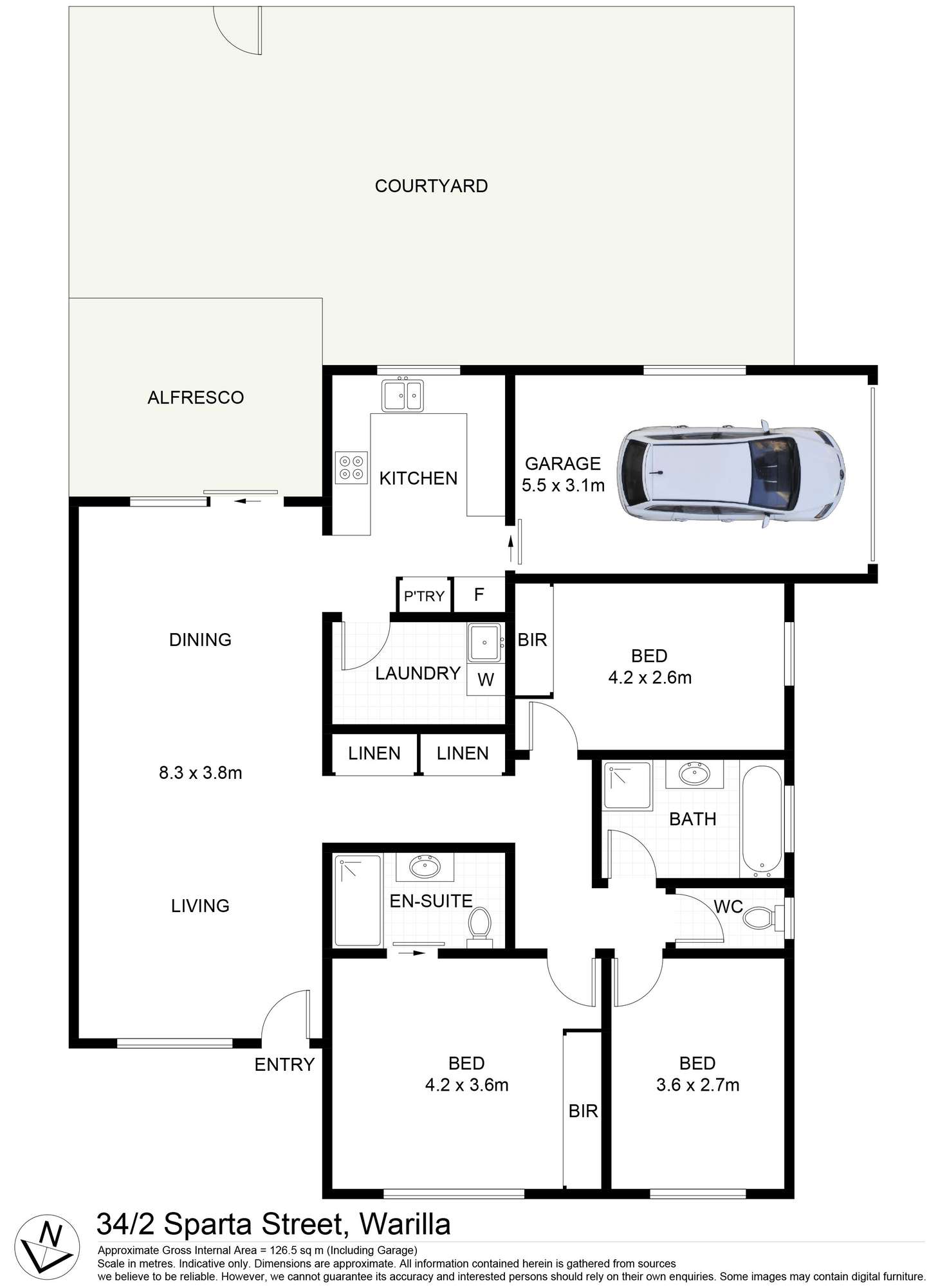 Floorplan of Homely house listing, 34/2 Sparta Street, Warilla NSW 2528
