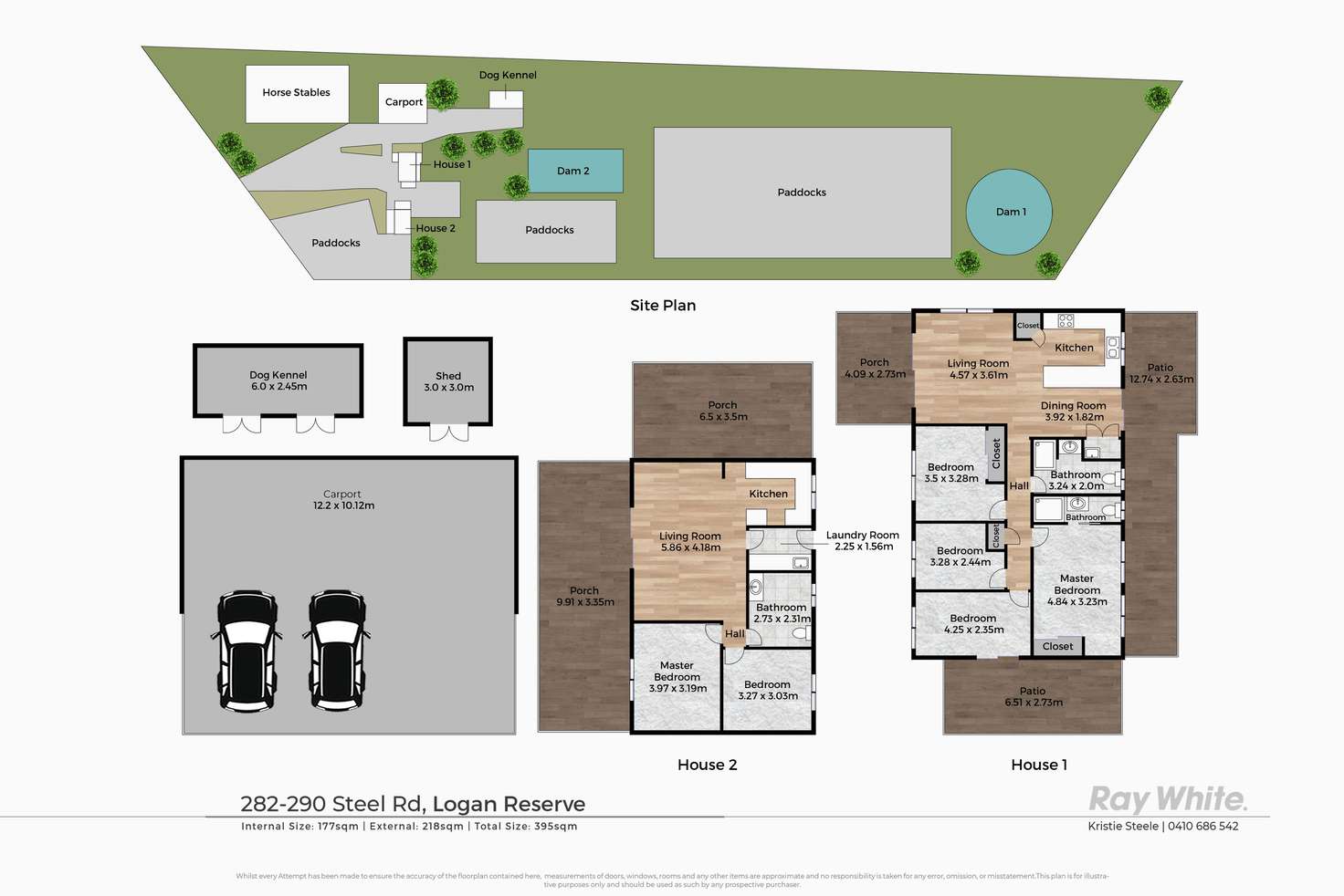 Floorplan of Homely house listing, 282-290 Steele Road, Logan Village QLD 4207