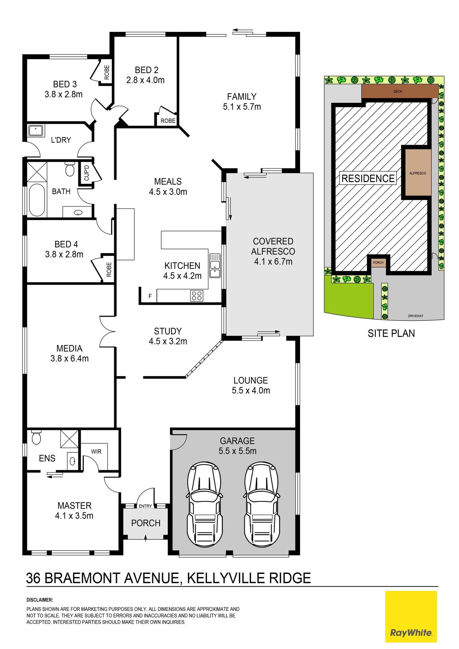 Floorplan of Homely house listing, 36 Braemont Avenue, Kellyville Ridge NSW 2155