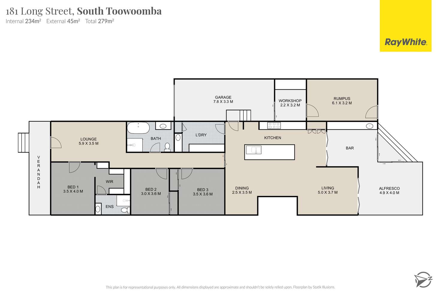 Floorplan of Homely house listing, 181 Long Street, South Toowoomba QLD 4350
