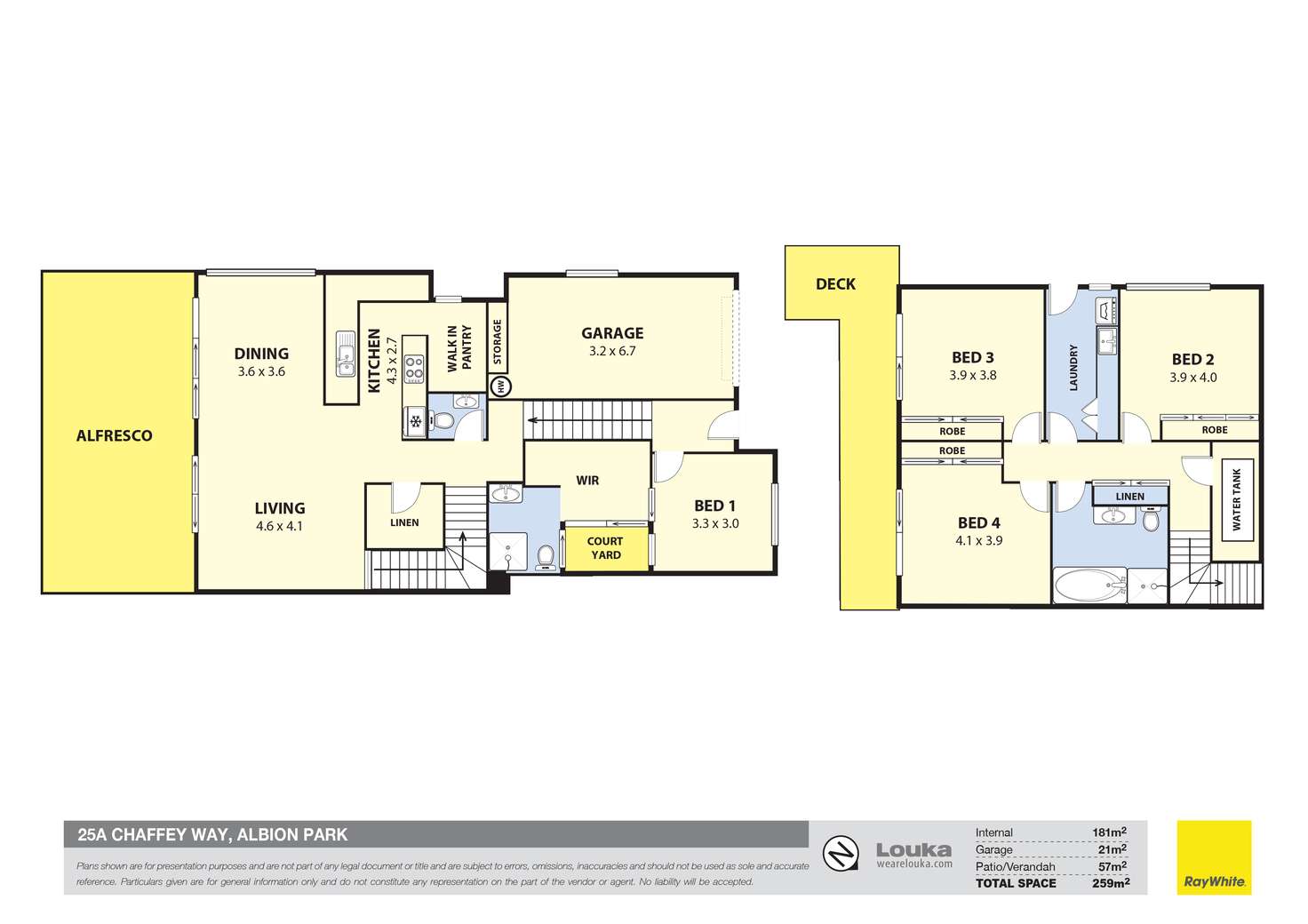 Floorplan of Homely townhouse listing, 25A Chaffey Way, Albion Park NSW 2527