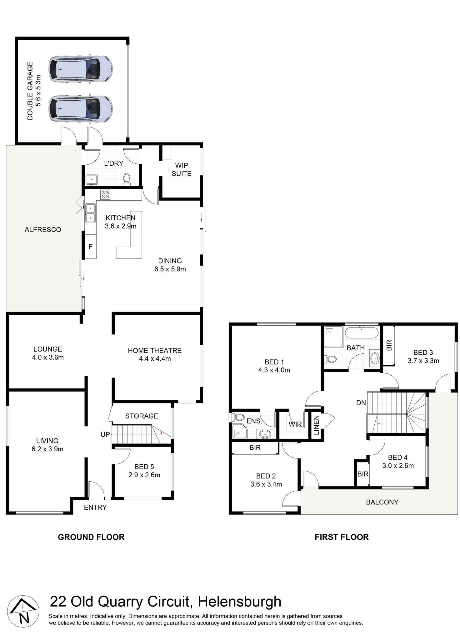 Floorplan of Homely house listing, 22 Old Quarry Circuit, Helensburgh NSW 2508