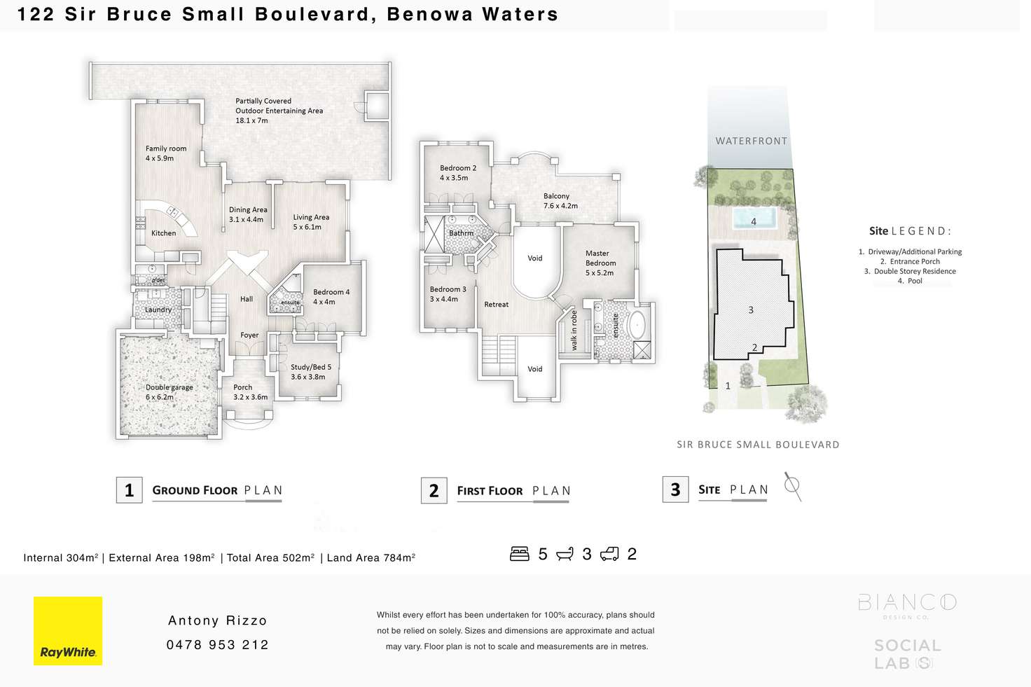 Floorplan of Homely house listing, 122 Sir Bruce Small Boulevard, Benowa Waters QLD 4217
