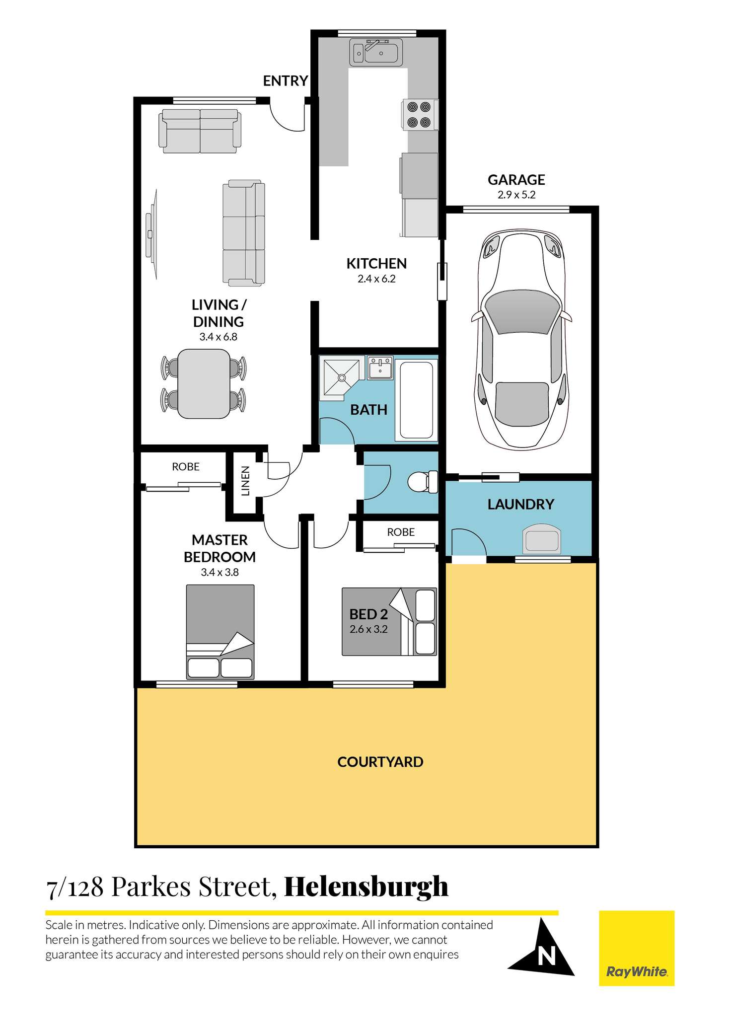 Floorplan of Homely villa listing, 7/128 Parkes Street, Helensburgh NSW 2508