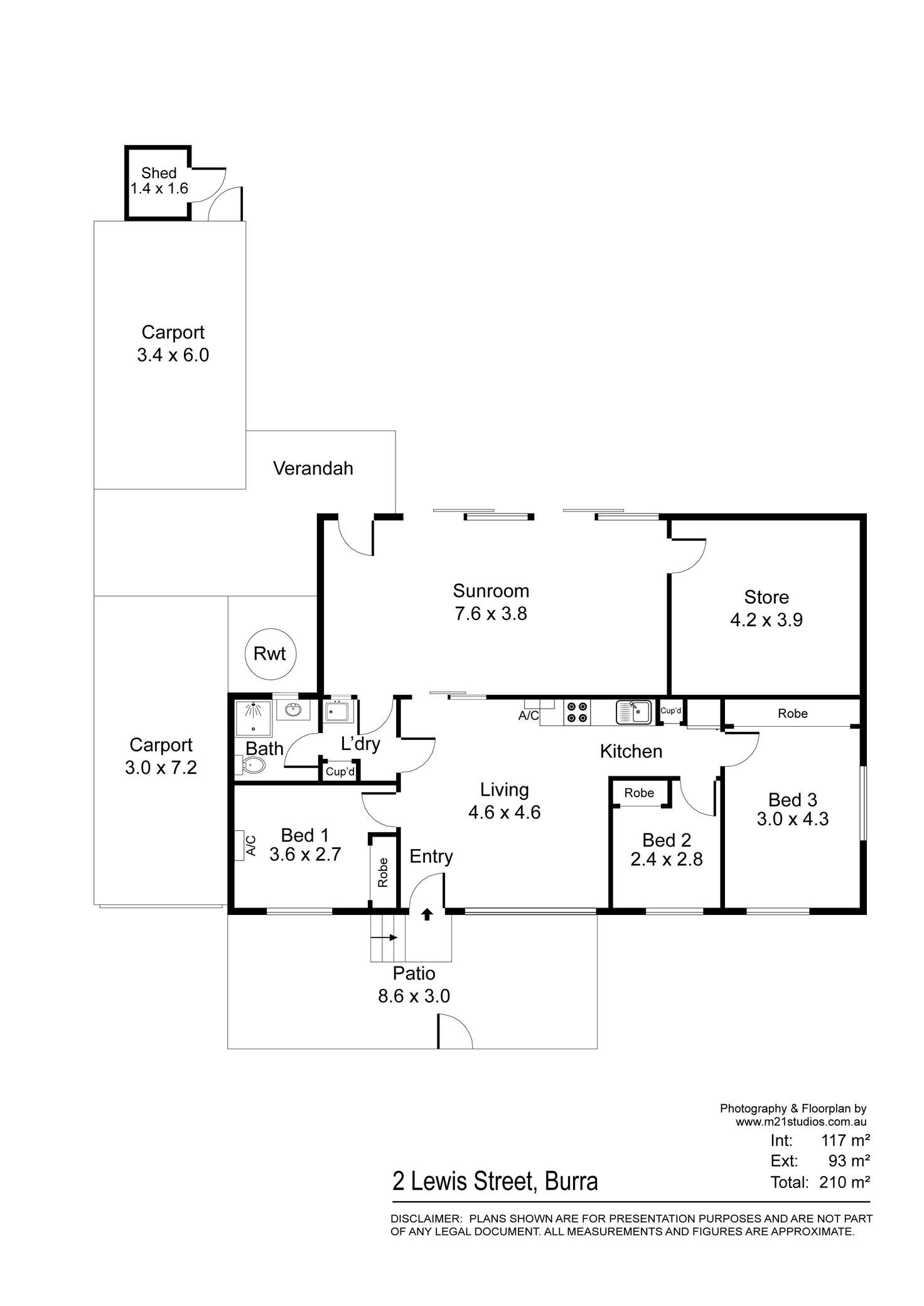 Floorplan of Homely house listing, 2 Lewis Street, Burra SA 5417