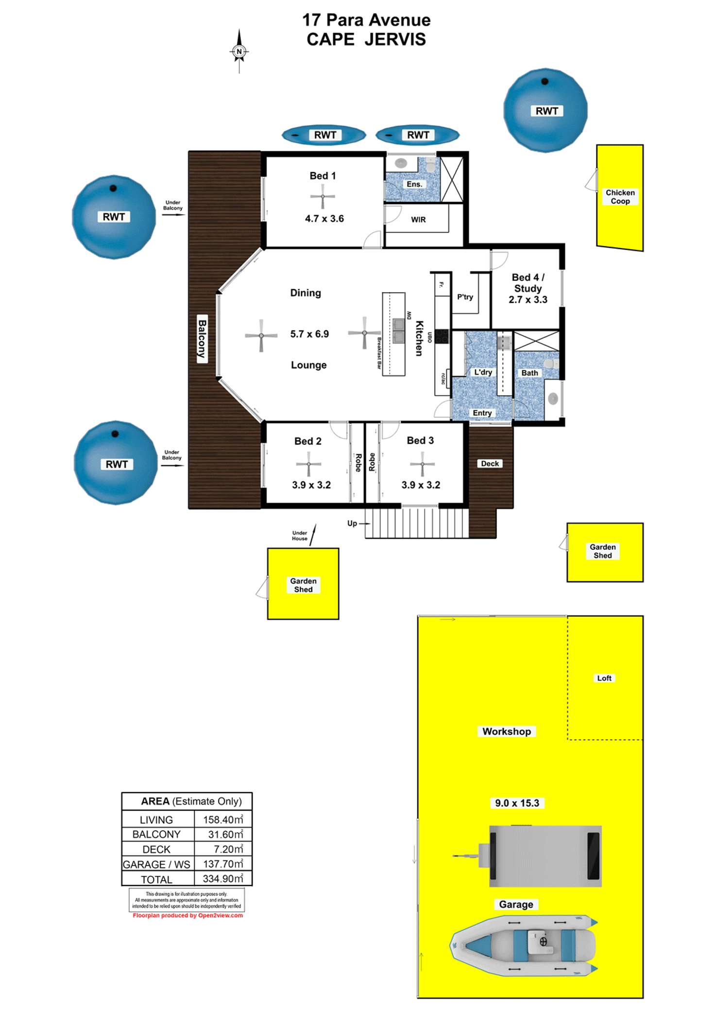 Floorplan of Homely house listing, 17 Para Avenue, Cape Jervis SA 5204