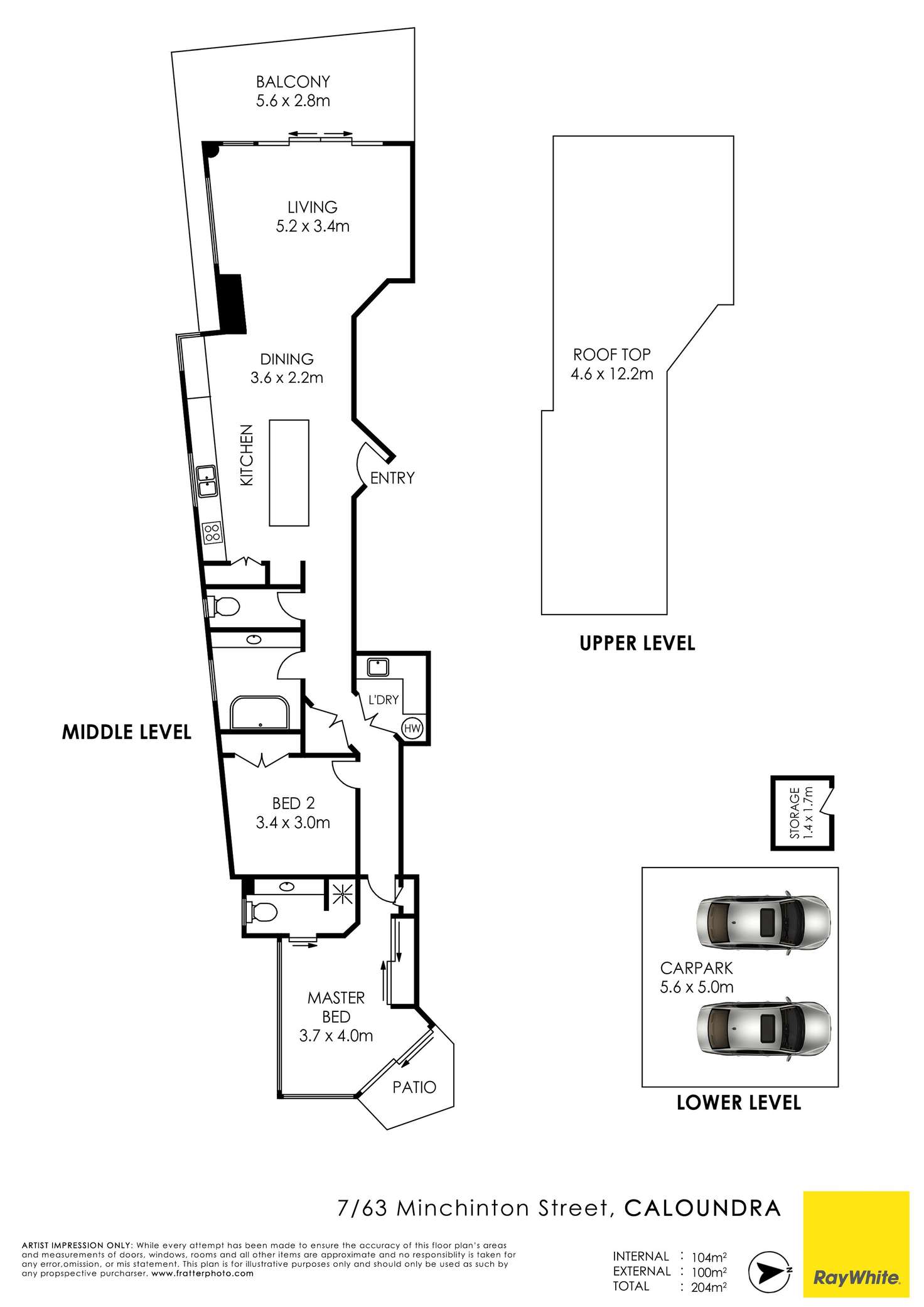 Floorplan of Homely unit listing, Unit 7/63 Minchinton Street, Caloundra QLD 4551