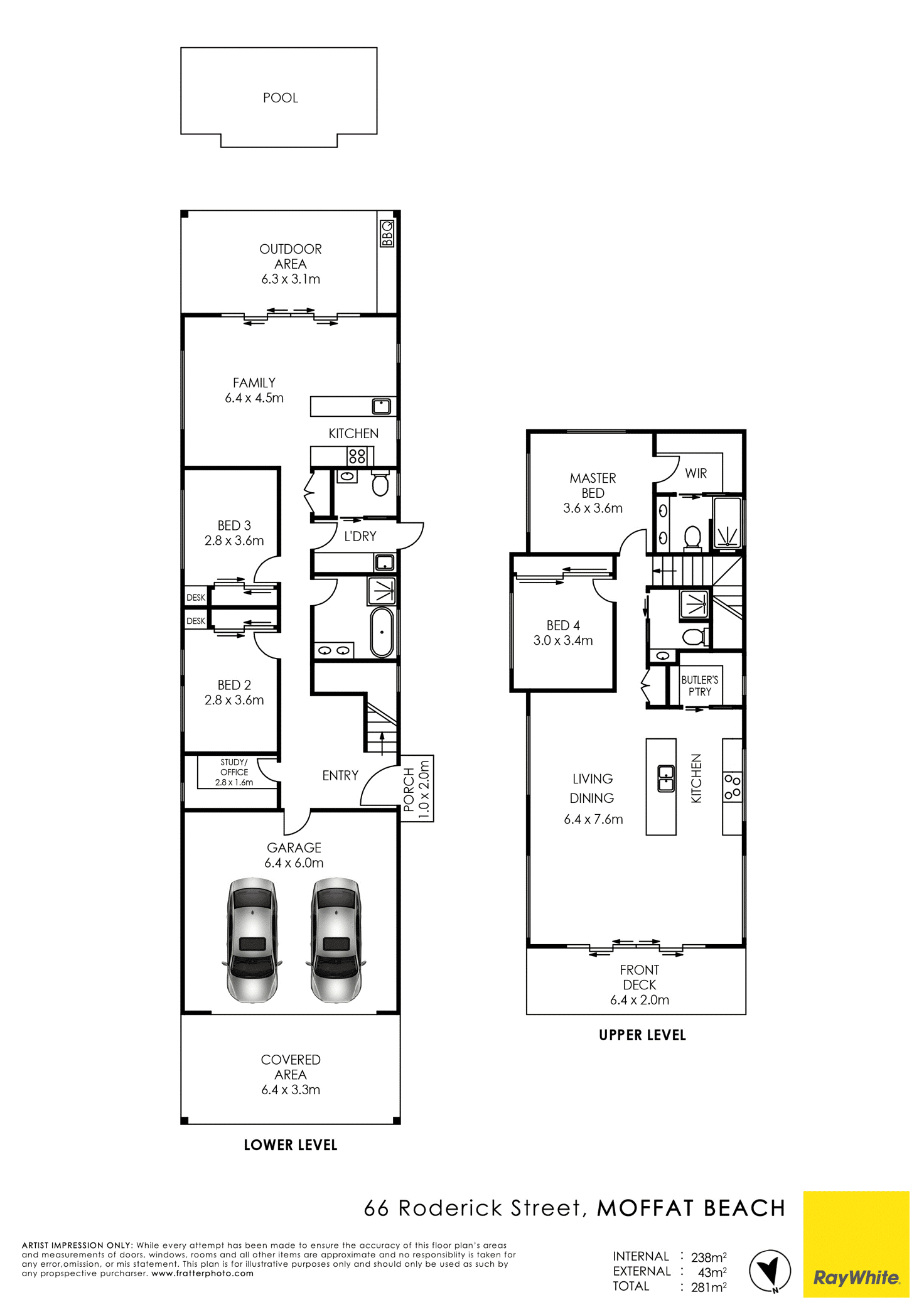 Floorplan of Homely house listing, 66 Roderick Street, Moffat Beach QLD 4551