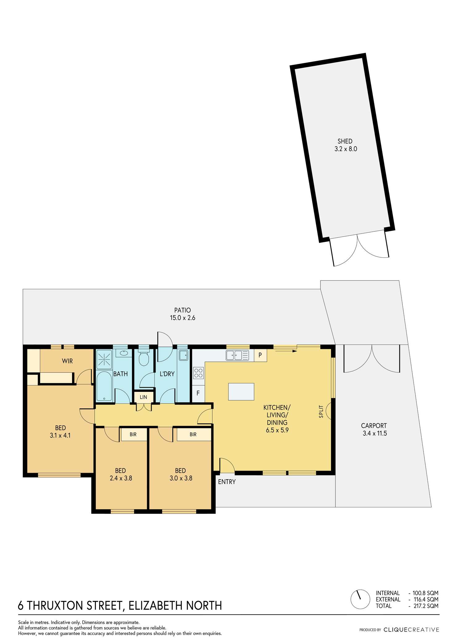 Floorplan of Homely house listing, 6 Thruxton Street, Elizabeth North SA 5113
