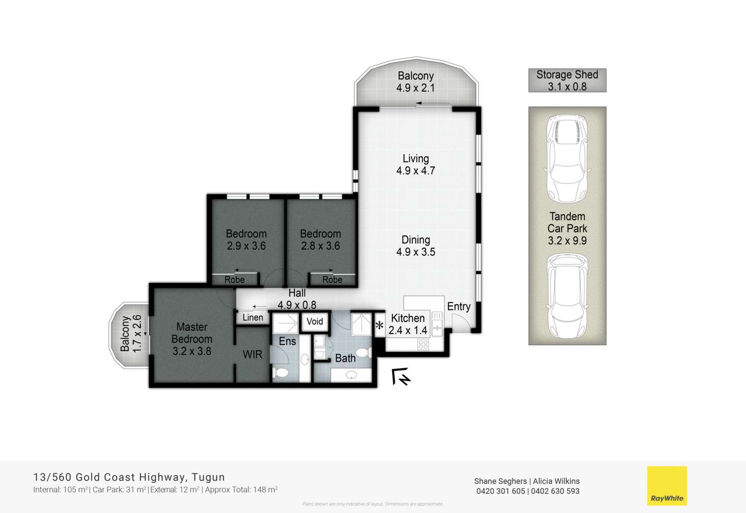 Floorplan of Homely unit listing, 13/560 Gold Coast Highway, Tugun QLD 4224