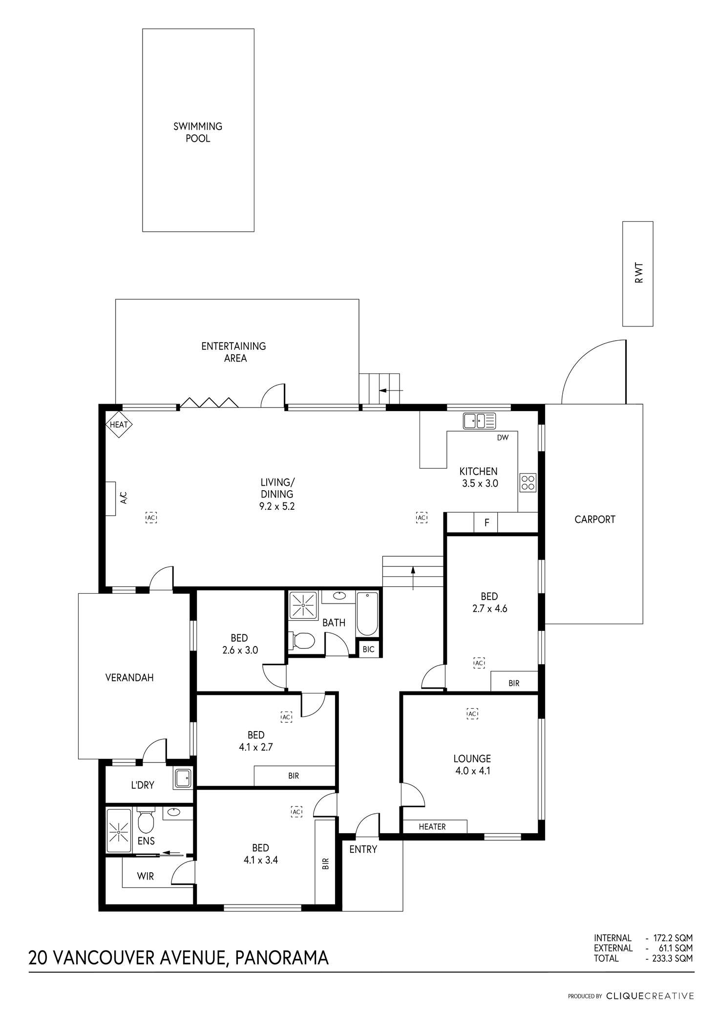 Floorplan of Homely house listing, 20 Vancouver Avenue, Panorama SA 5041