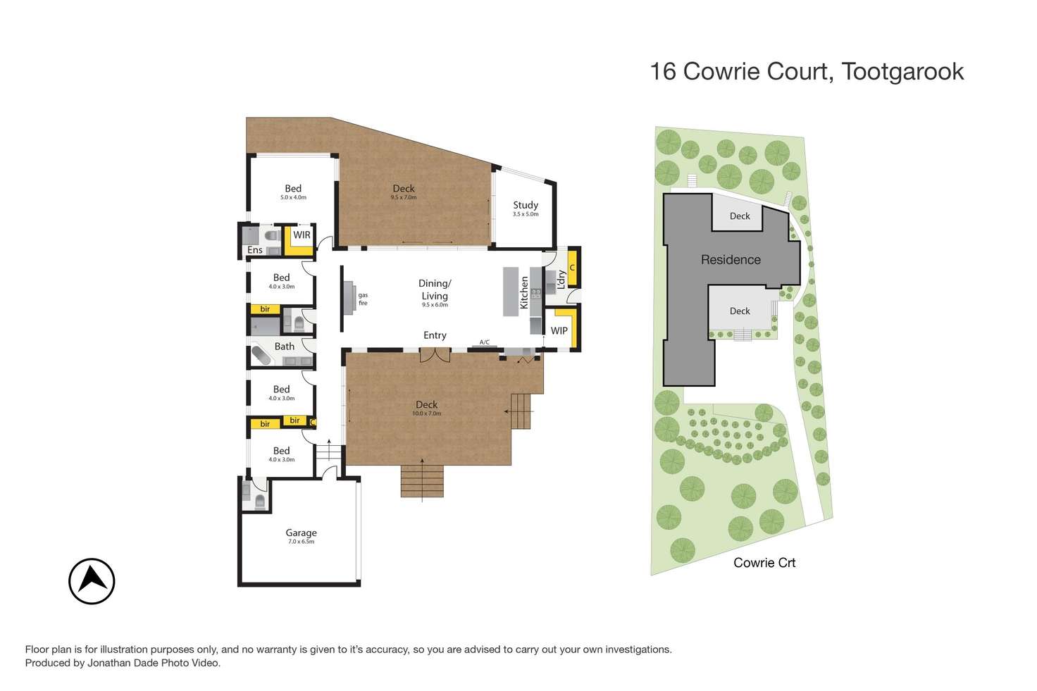 Floorplan of Homely house listing, 16 Cowrie Court, Tootgarook VIC 3941