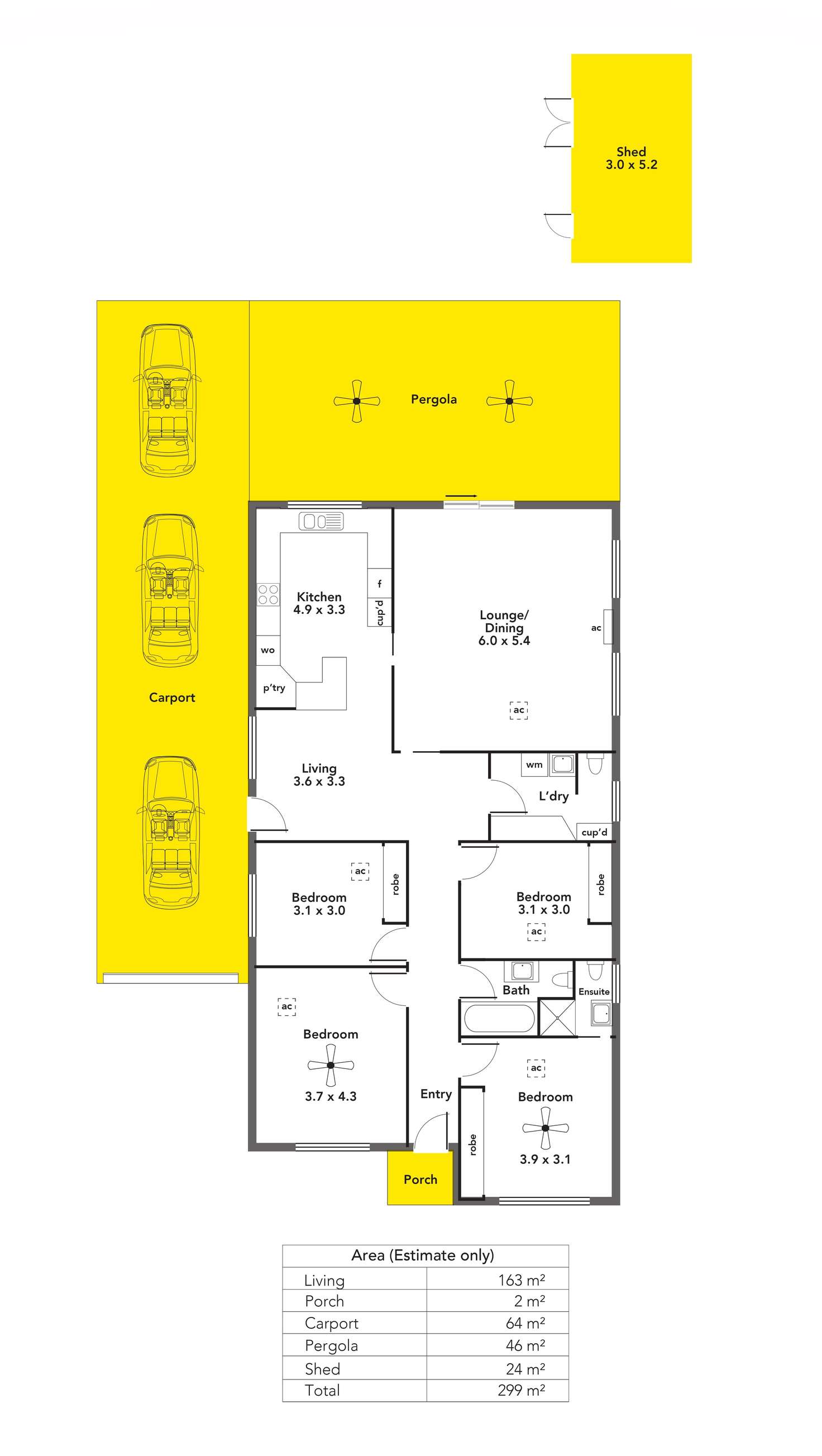 Floorplan of Homely house listing, 149 Ayers Avenue, Melrose Park SA 5039