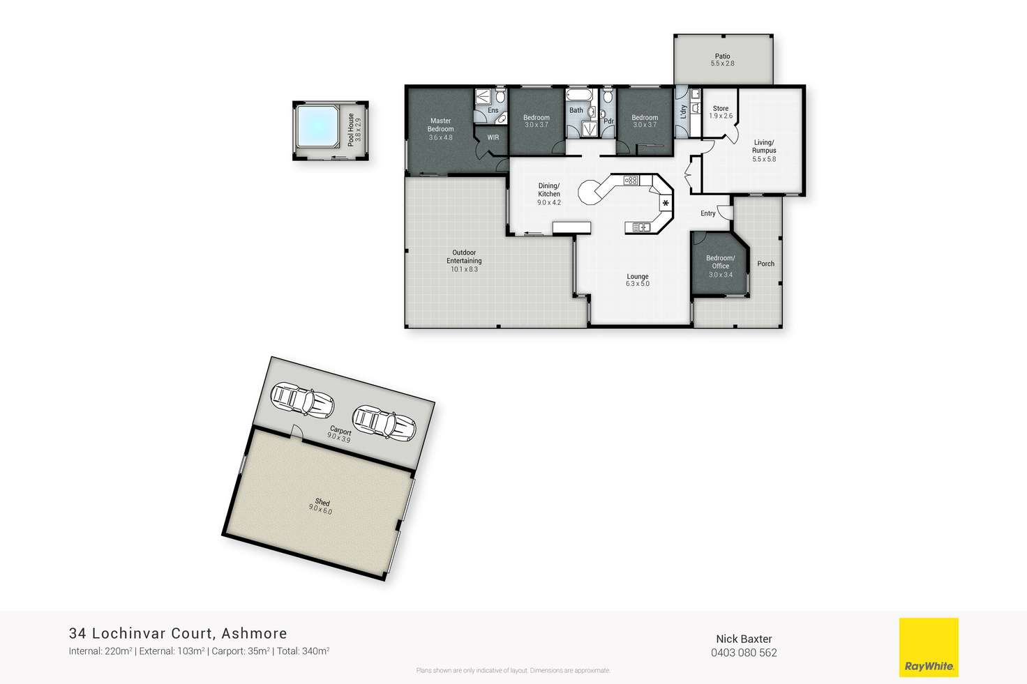 Floorplan of Homely house listing, 34 Lochinvar Court, Ashmore QLD 4214