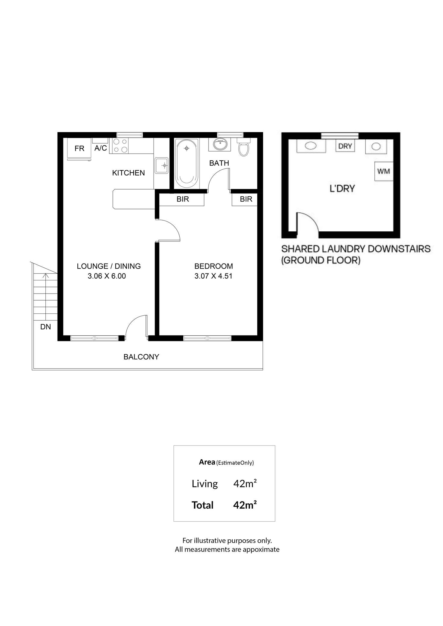 Floorplan of Homely unit listing, 8/92 Robsart Street, Parkside SA 5063