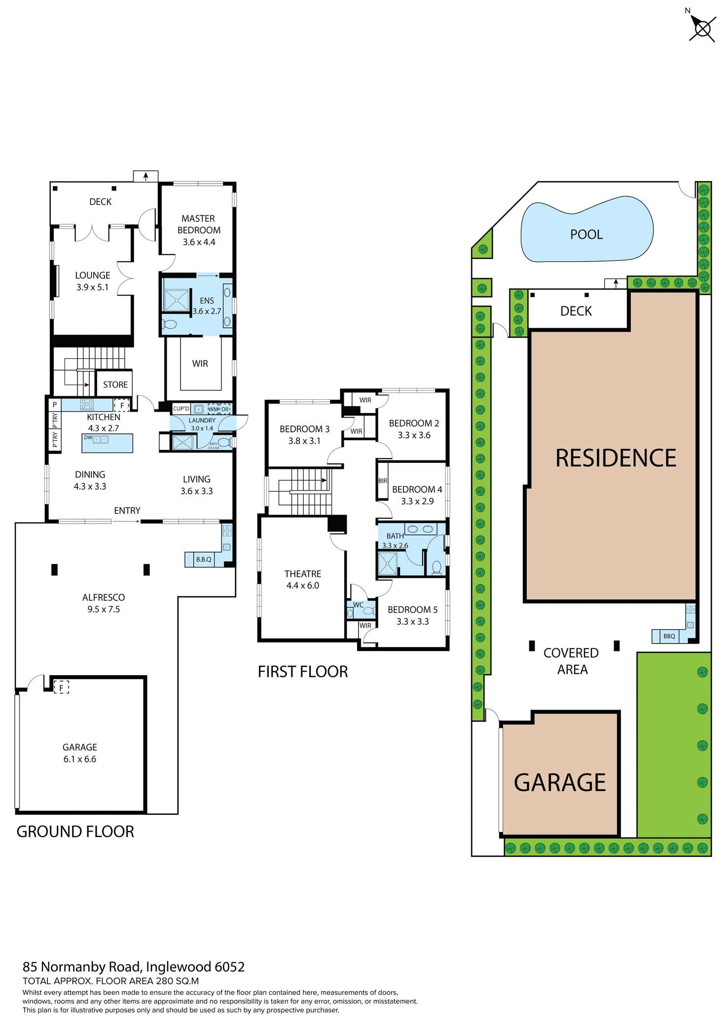 Floorplan of Homely house listing, 85 Normanby Road, Inglewood WA 6052