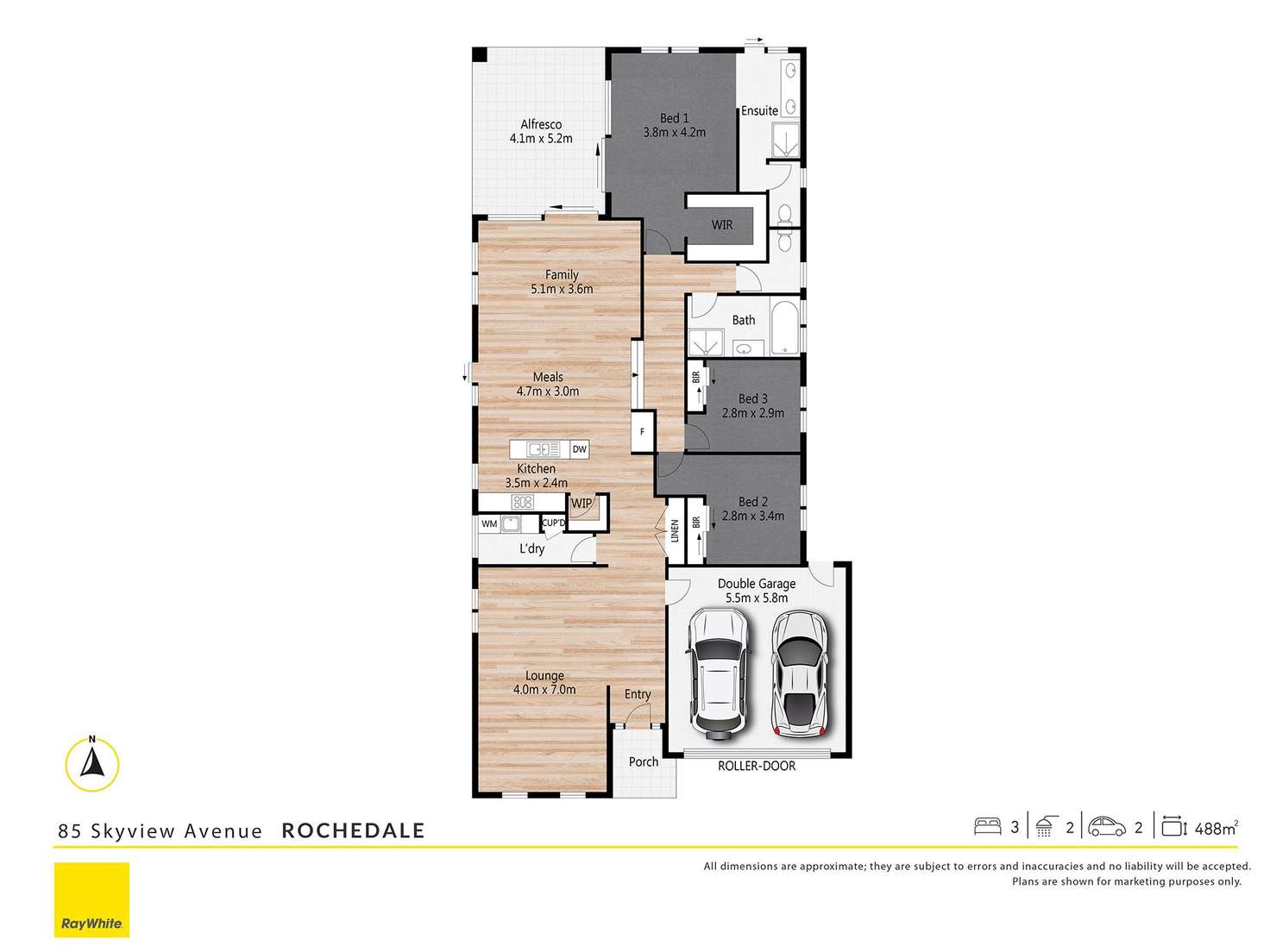 Floorplan of Homely house listing, 85 Skyview Avenue, Rochedale QLD 4123