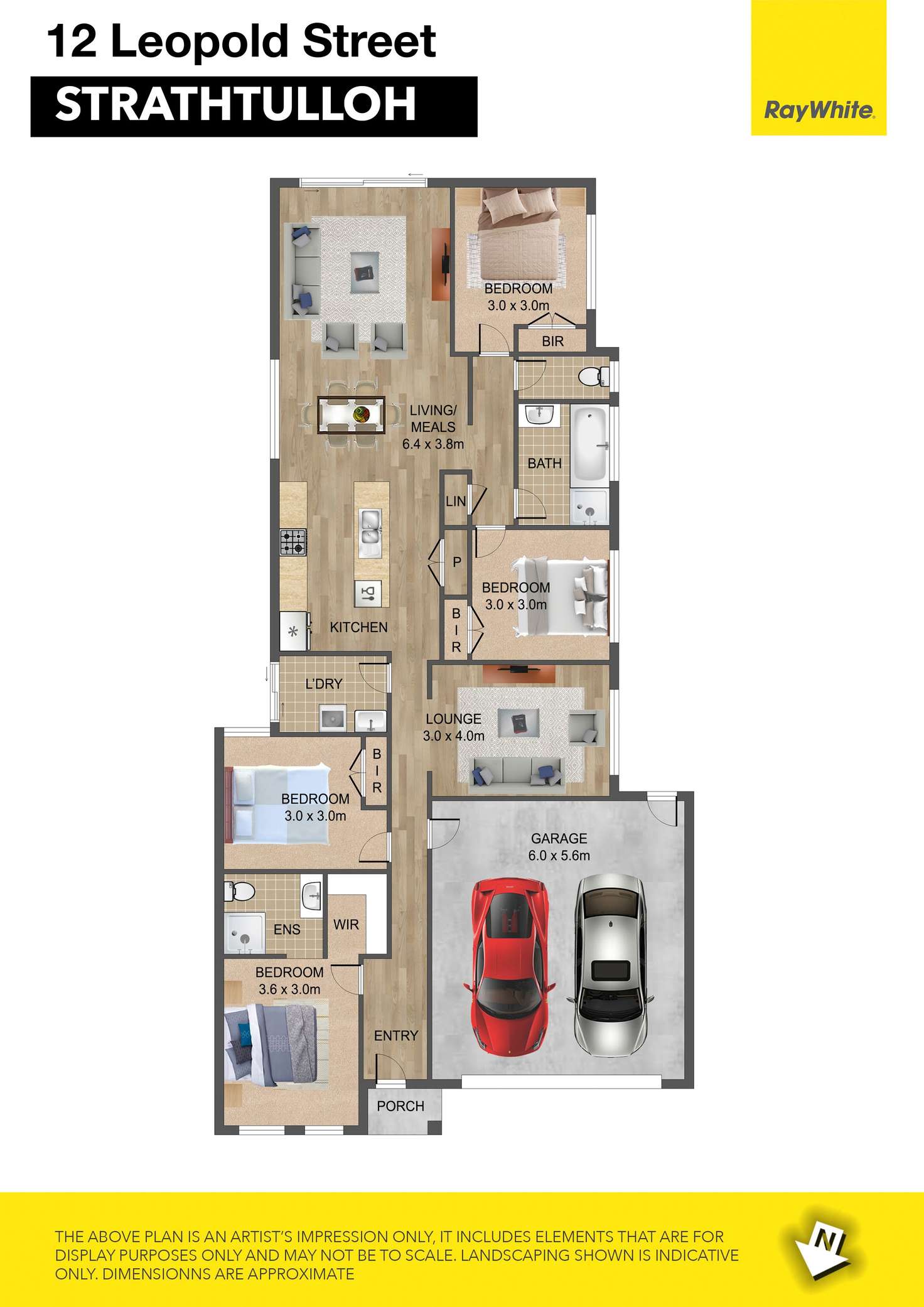 Floorplan of Homely house listing, 12 Leopold Street, Strathtulloh VIC 3338