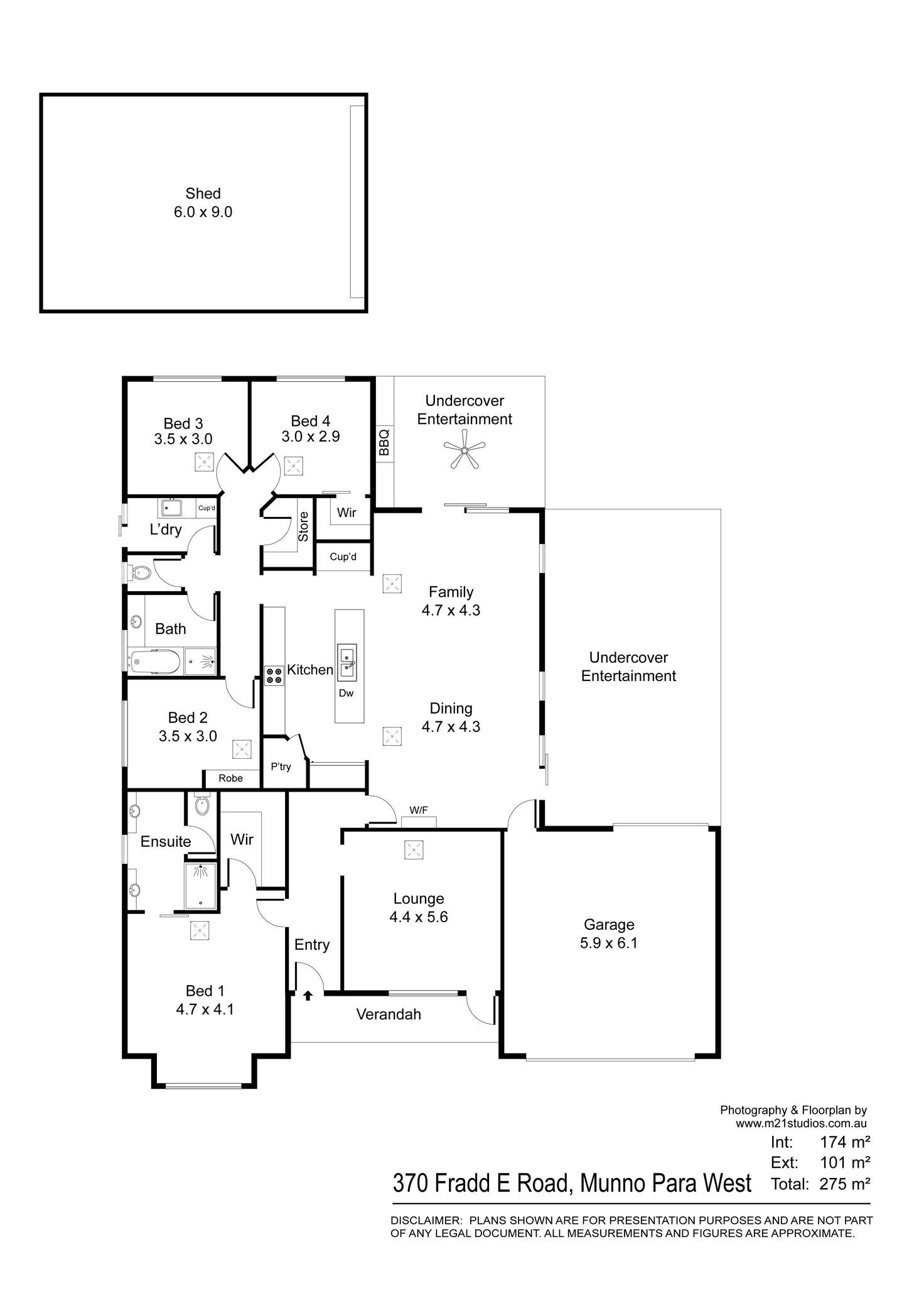 Floorplan of Homely house listing, 370 Fradd East Road, Munno Para West SA 5115