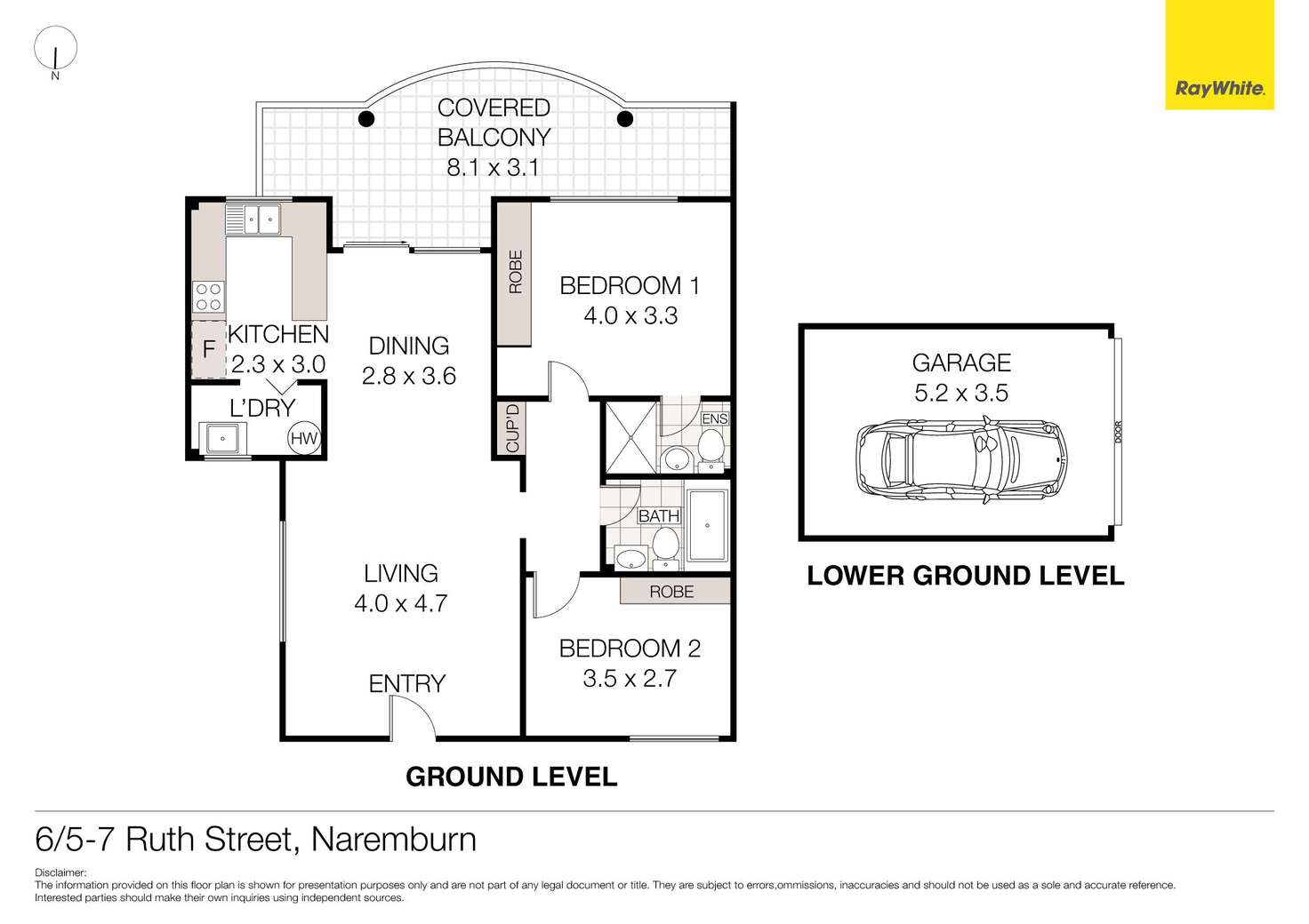 Floorplan of Homely unit listing, 6/5-7 Ruth Street, Naremburn NSW 2065