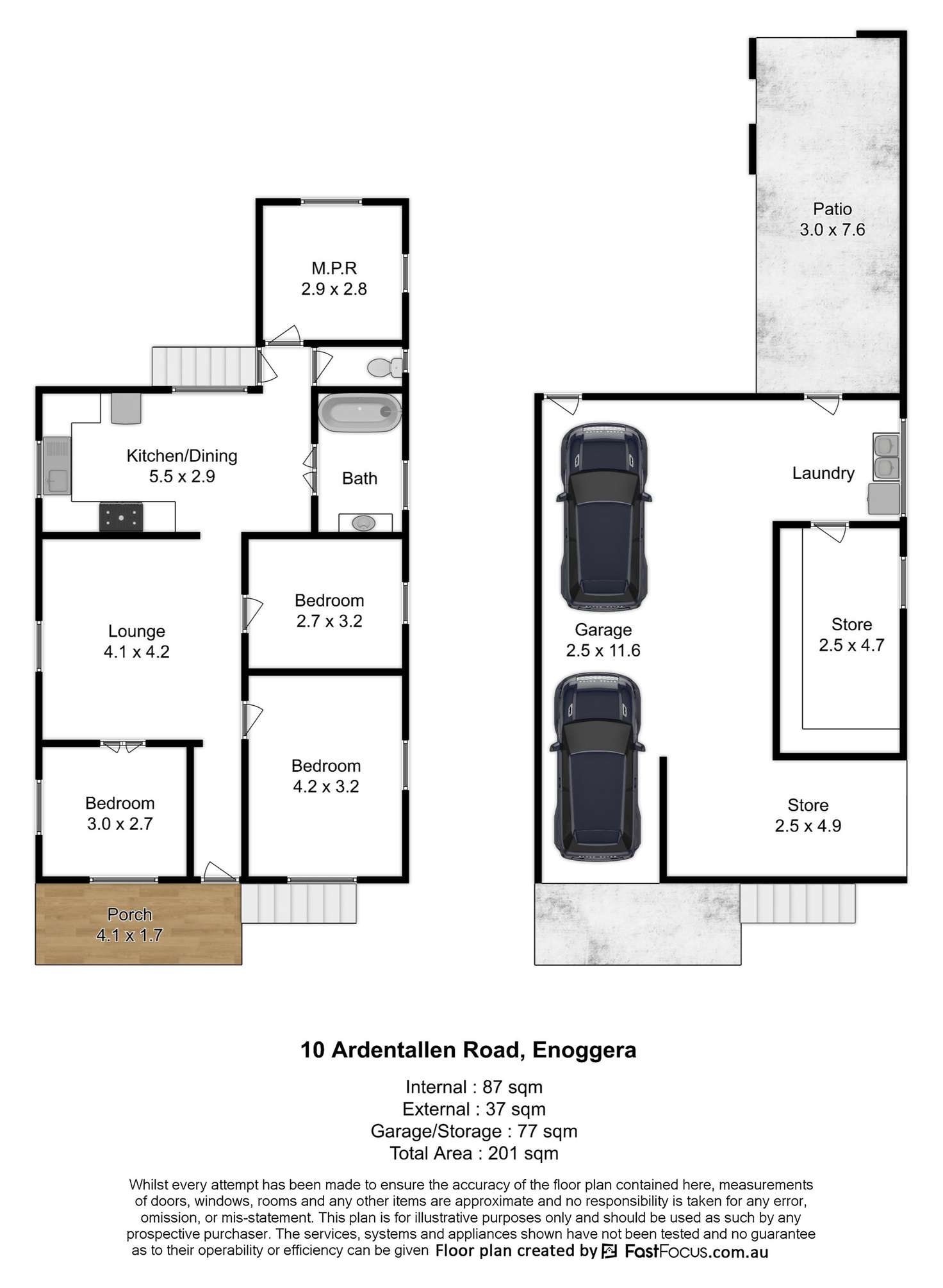 Floorplan of Homely house listing, 10 Ardentallen Road, Enoggera QLD 4051