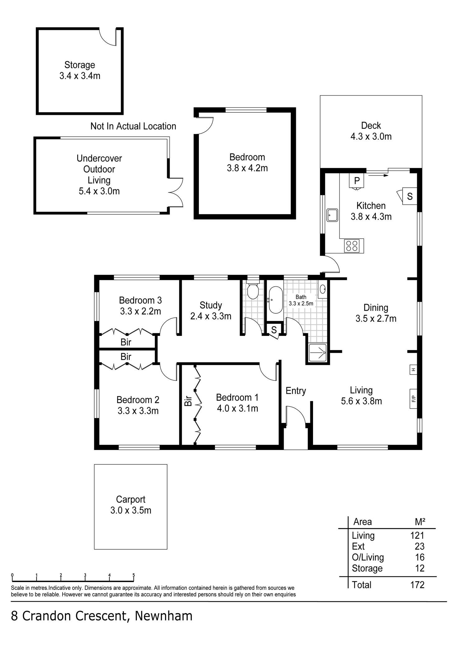 Floorplan of Homely house listing, 8 Crandon Crescent, Newnham TAS 7248