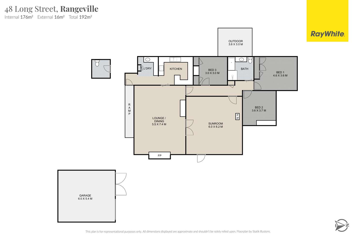 Floorplan of Homely house listing, 48 Long Street, Rangeville QLD 4350