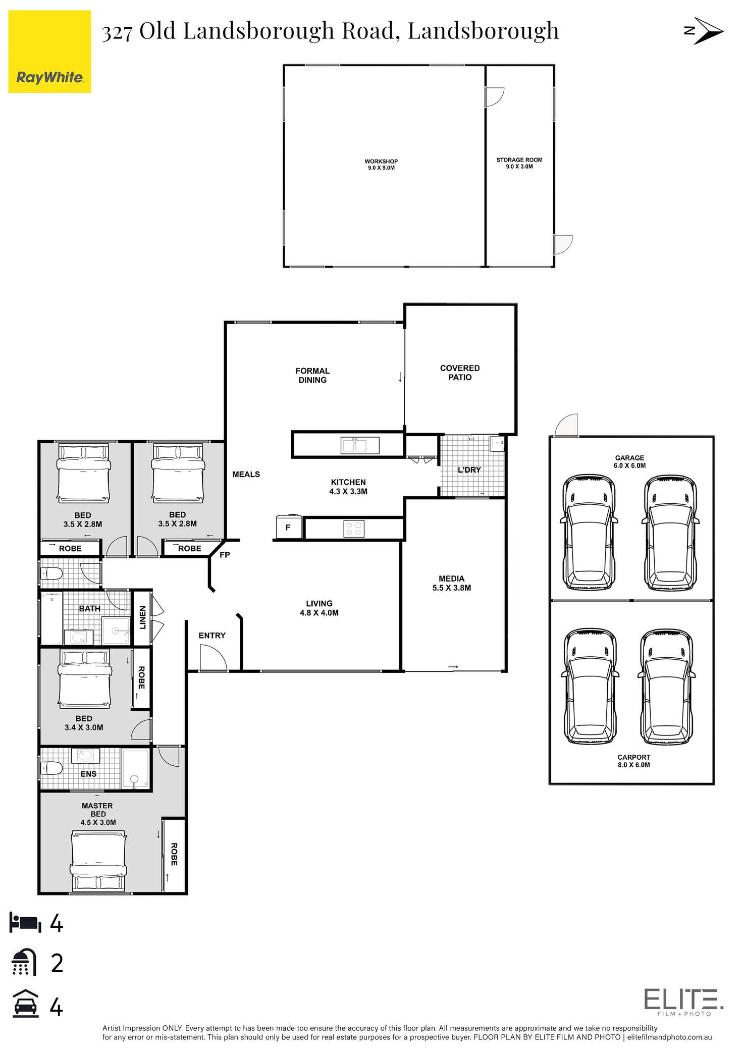 Floorplan of Homely house listing, 327 Old Landsborough Road, Landsborough QLD 4550