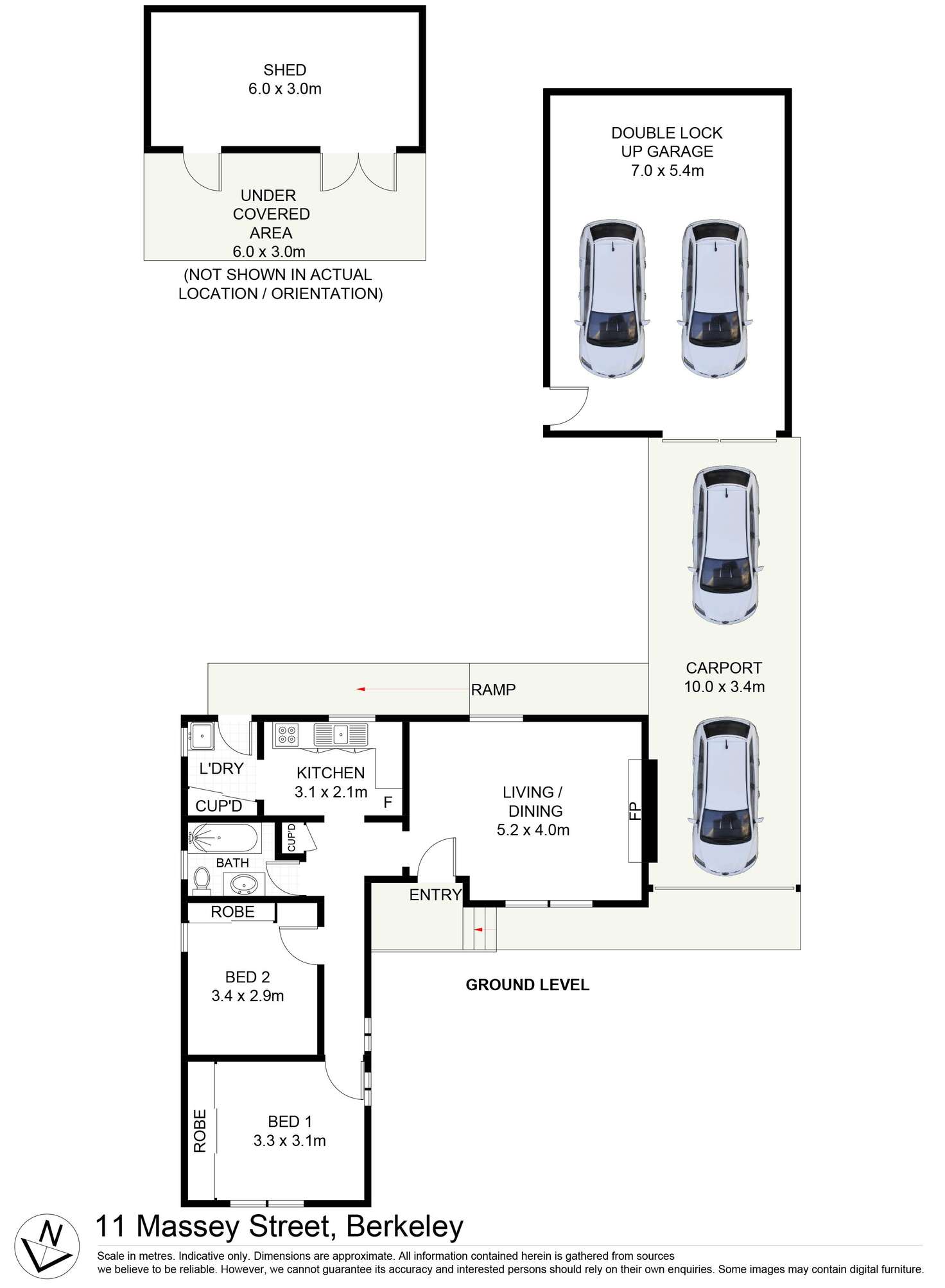 Floorplan of Homely house listing, 11 Massey Street, Berkeley NSW 2506