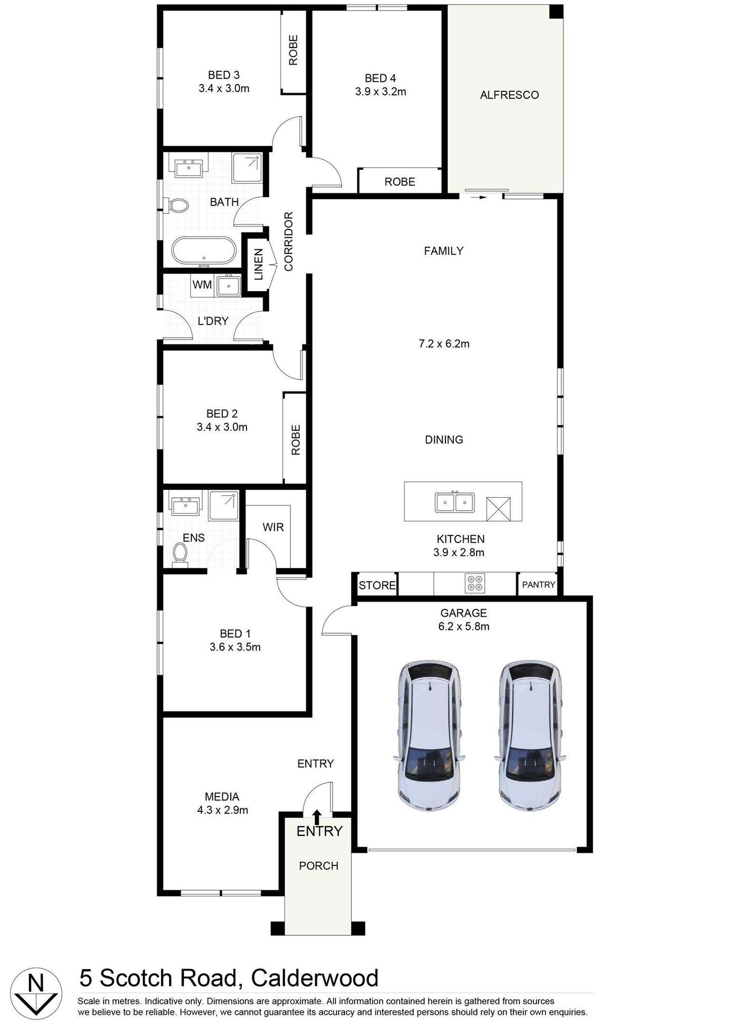 Floorplan of Homely house listing, 5 Scotch Road, Calderwood NSW 2527