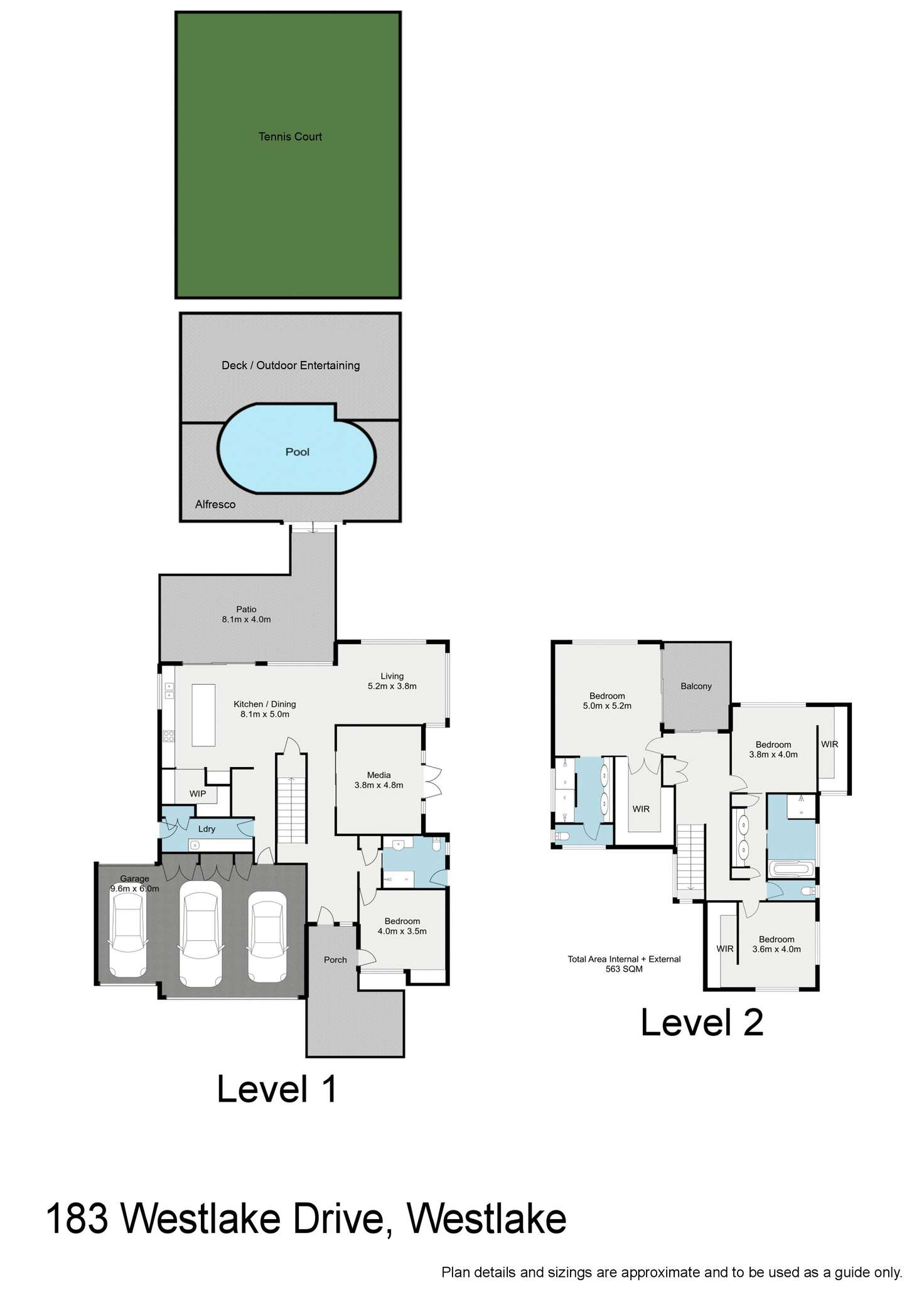 Floorplan of Homely house listing, 183 Westlake Drive, Westlake QLD 4074