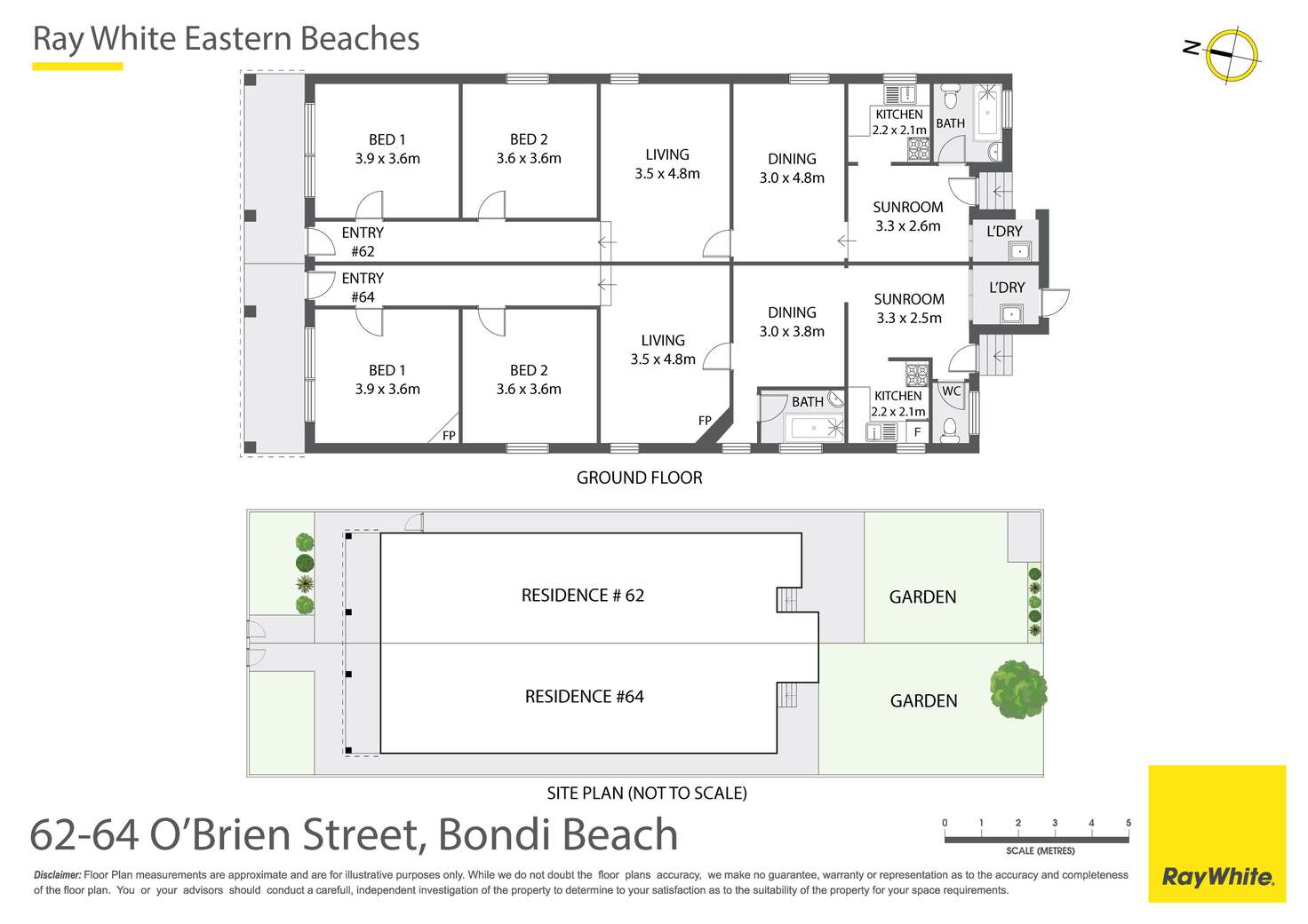 Floorplan of Homely house listing, 62 & 64 O'Brien Street, Bondi Beach NSW 2026