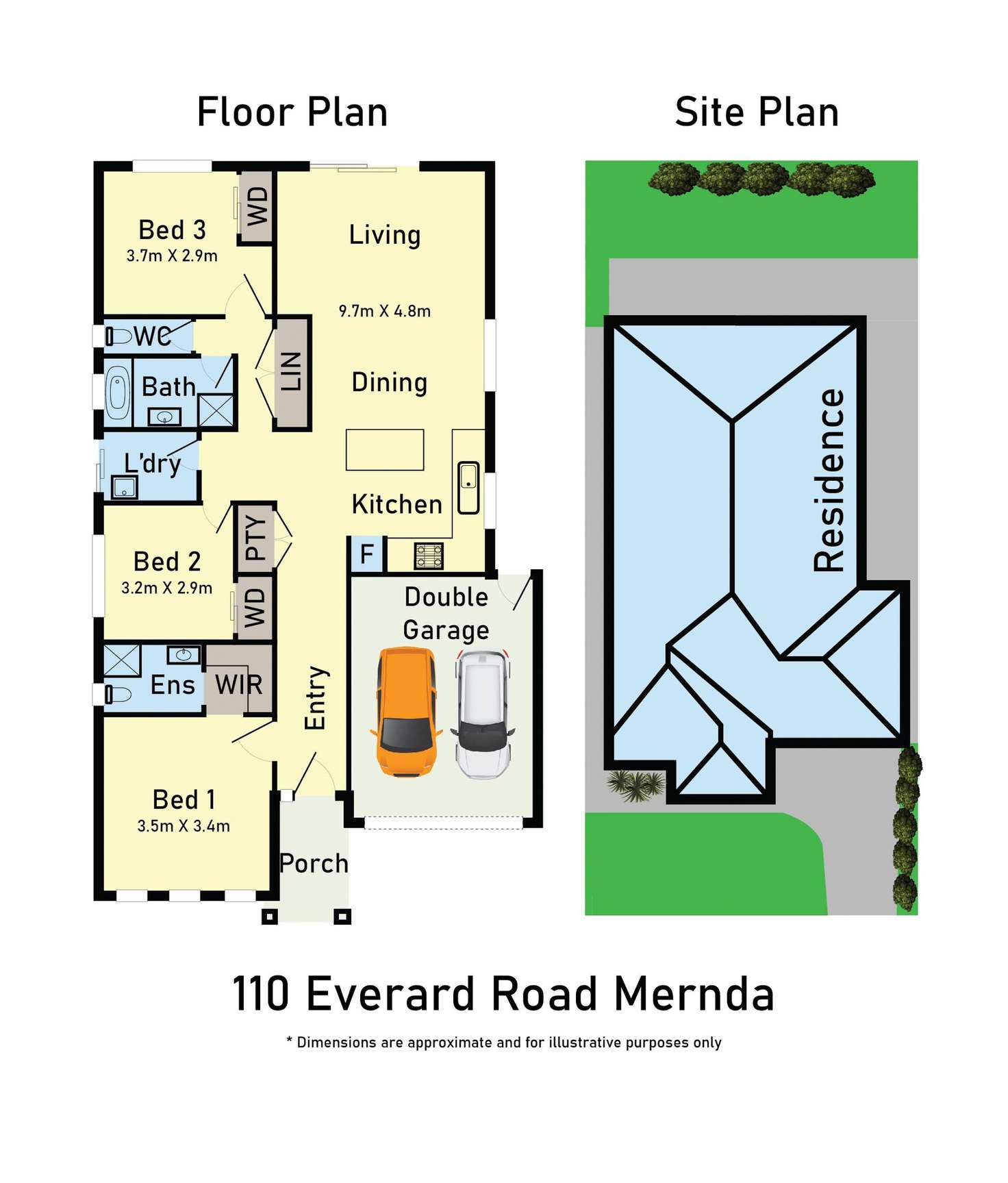 Floorplan of Homely house listing, 110 Everard Road, Mernda VIC 3754