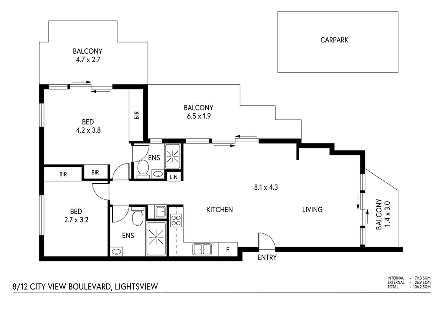 Floorplan of Homely house listing, 8/12 City View Boulevard, Lightsview SA 5085