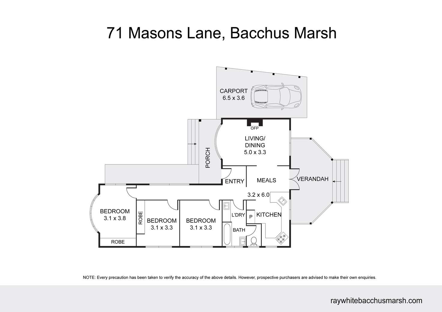 Floorplan of Homely house listing, 71 Masons Lane, Bacchus Marsh VIC 3340